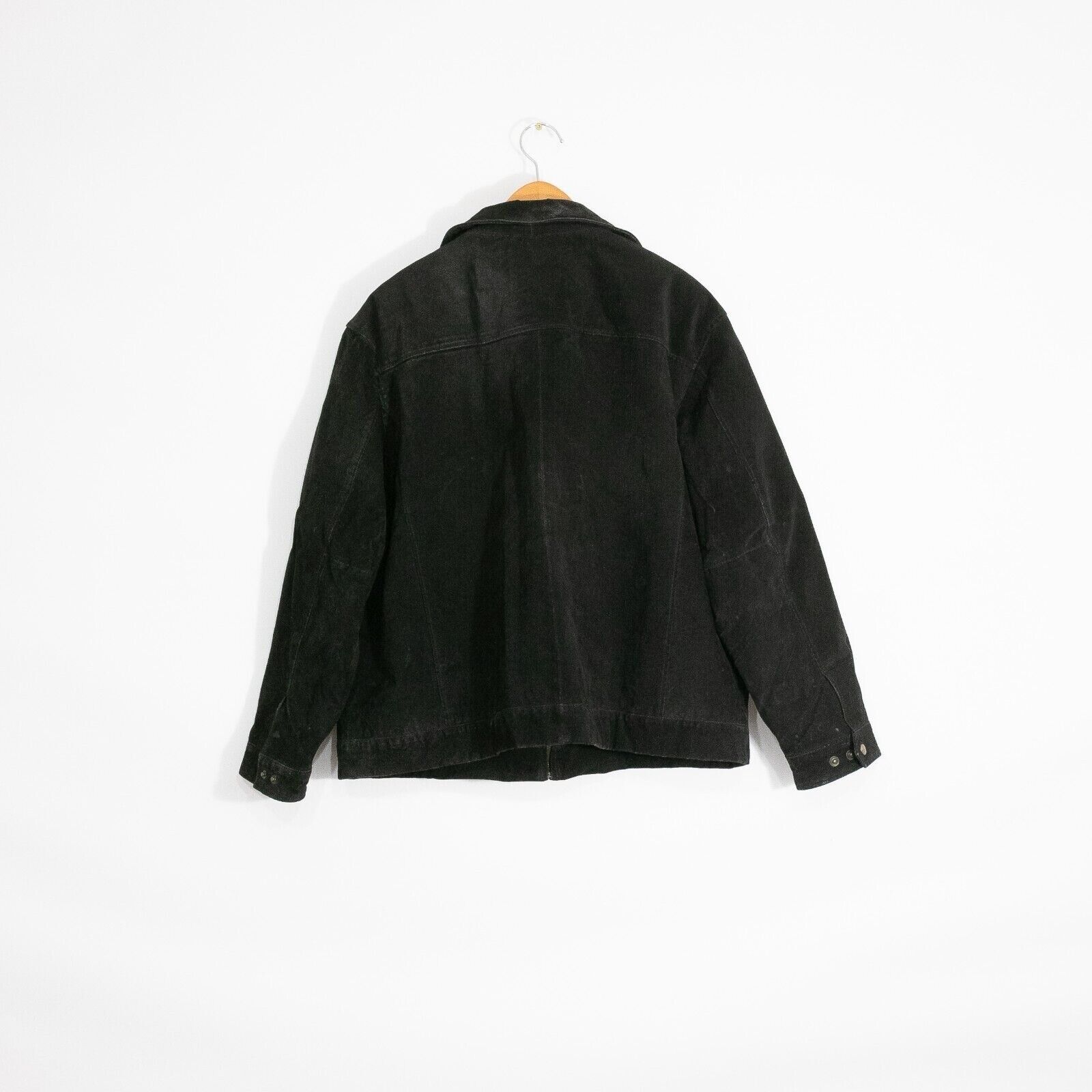 Vintage Vintage Black Suede Zip Up Jacket XL - Patina Distressed Size US XL / EU 56 / 4 - 6 Thumbnail
