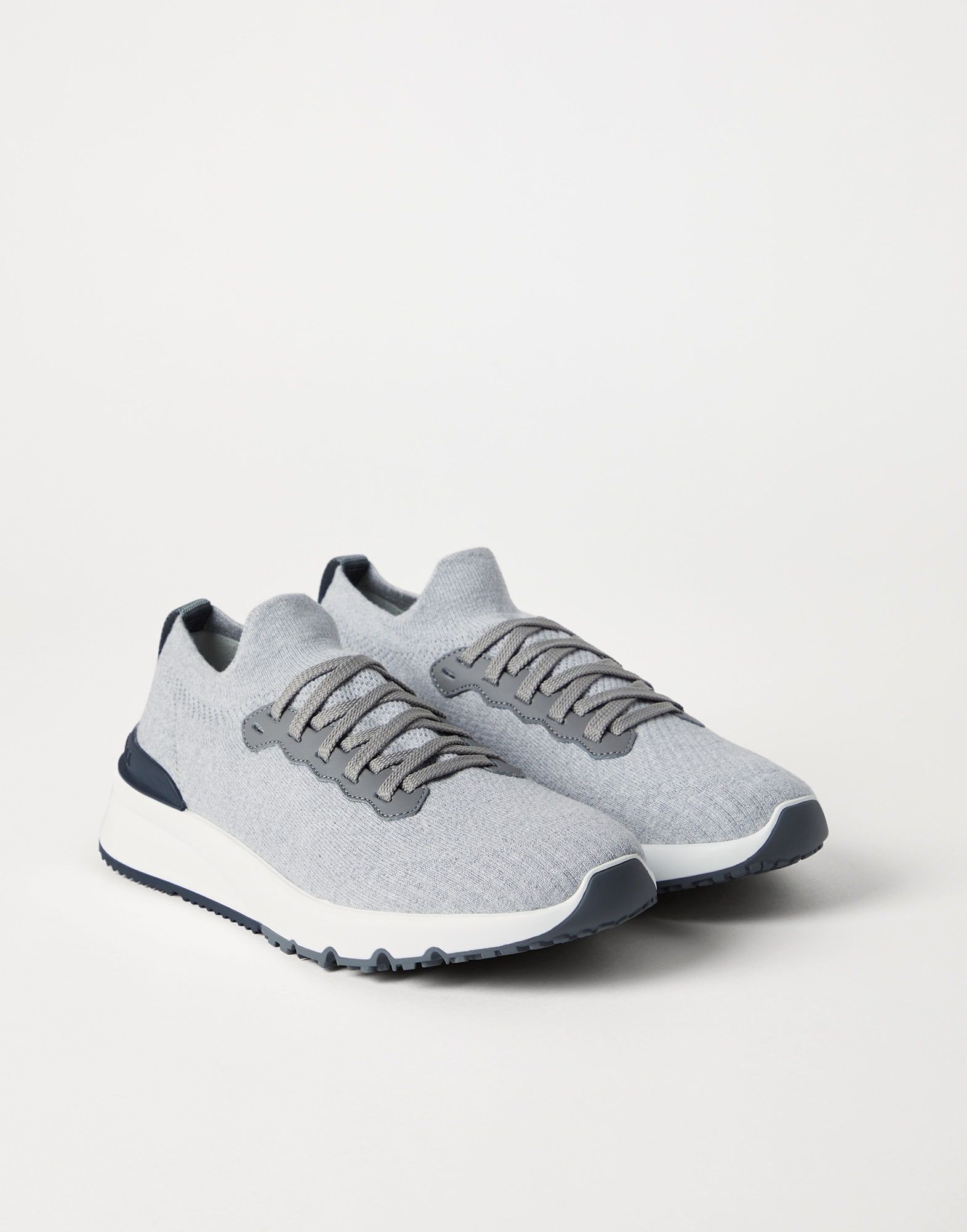 Brunello Cucinelli o1la1rc1a0326 Semi-Polished Runners Sneakers in Grey Size US 8 / EU 41 - 5 Thumbnail