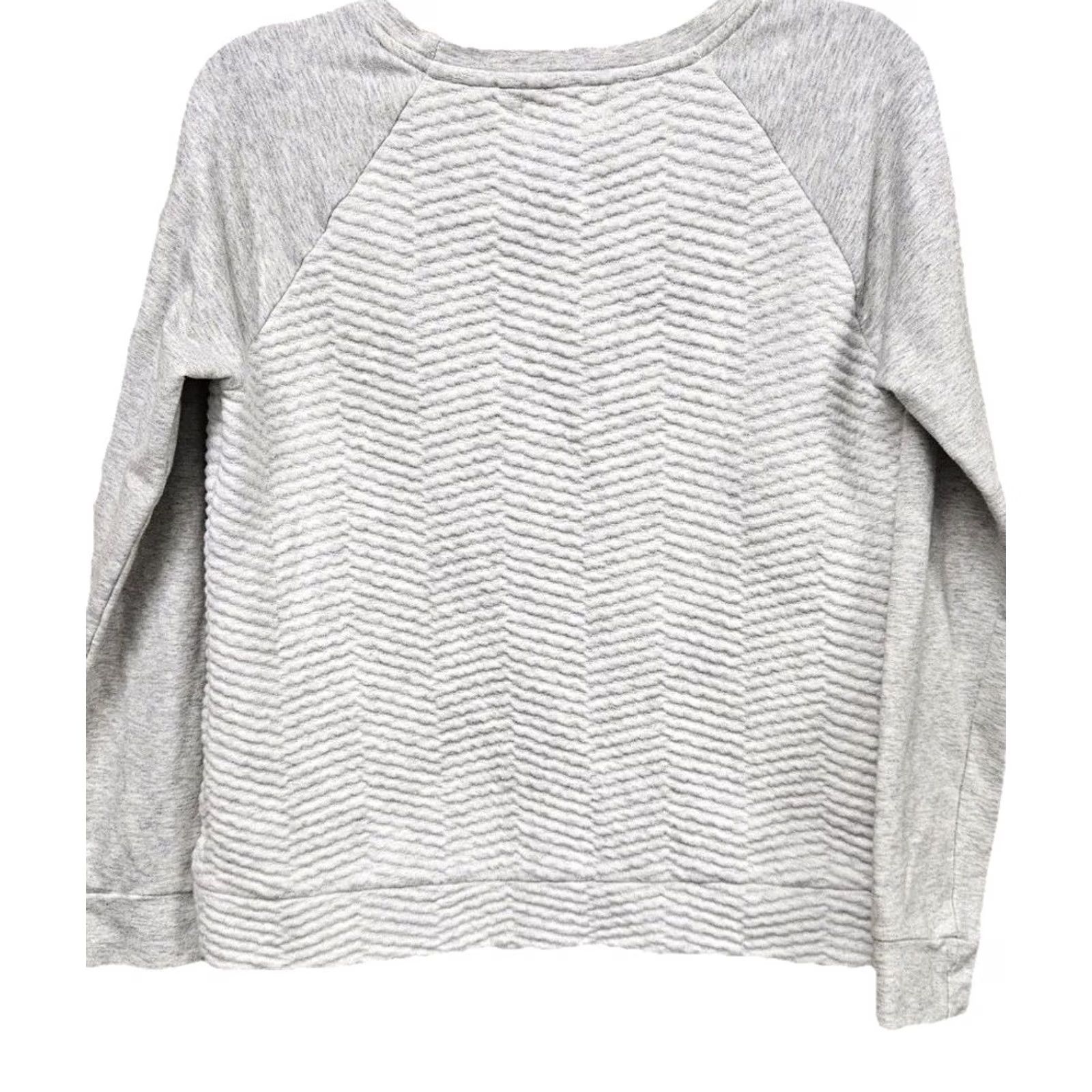 Liz Claiborne Liz Claiborne Women's Small Gray Knit Pullover Top Long Sleeve Sweater Size S / US 4 / IT 40 - 4 Thumbnail