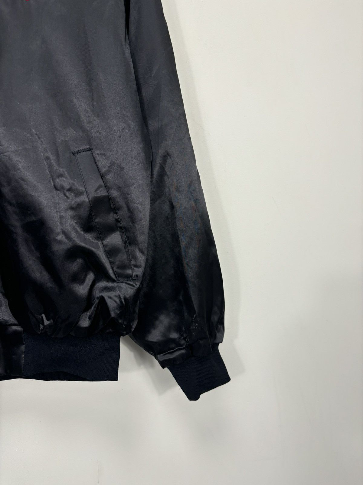 Vintage Vintage 90s West Ark Budron West Chicago Satin Bomber Jacket Size US XL / EU 56 / 4 - 7 Thumbnail