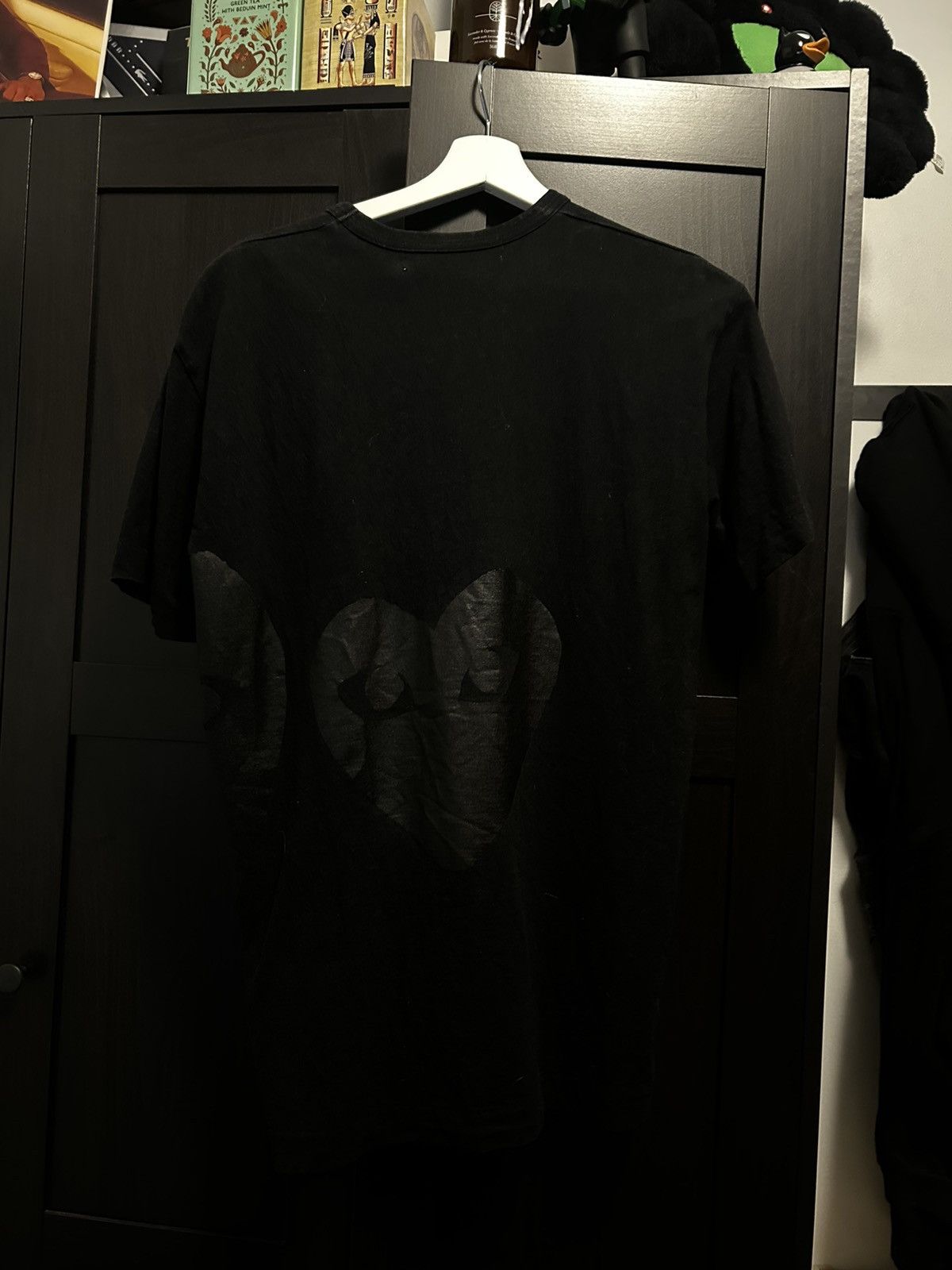Comme des Garcons × Comme des Garcons PLAY × Comme des Garcons SHIRT Black om black CDG Comme Des Garcons T shirt Size US XL / EU 56 / 4 - 2 Thumbnail