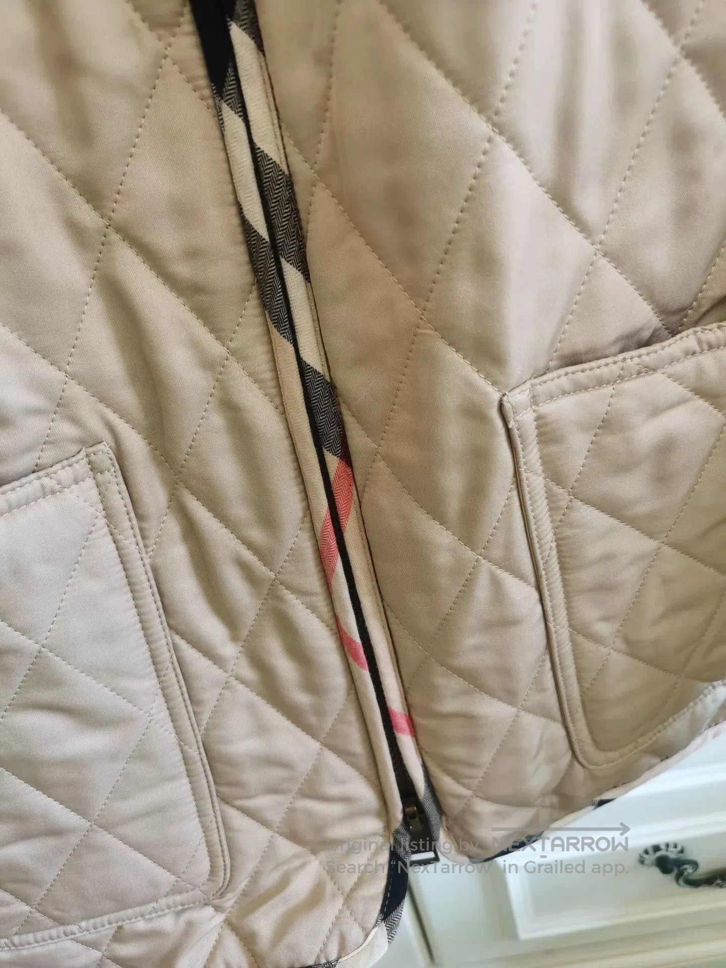 Burberry Burberry Beige Quilted Slim Jacket. Size US L / EU 52-54 / 3 - 4 Thumbnail