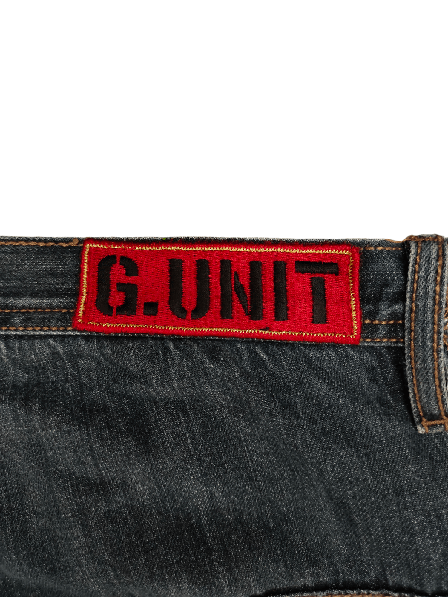 Ecko Unltd. Baggy Jeans G-Unit Medal Embroidered Denim Wide Leg Jnco Y2k Size US 38 / EU 54 - 12 Thumbnail