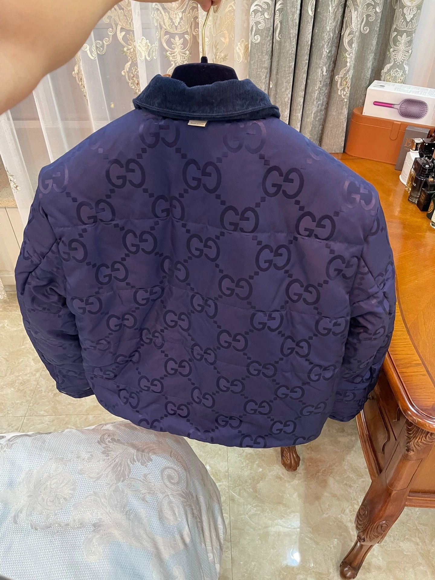 Gucci Gucci Double-Face Logo Corduroy Jacket 48 Worn Size US M / EU 48-50 / 2 - 2 Thumbnail