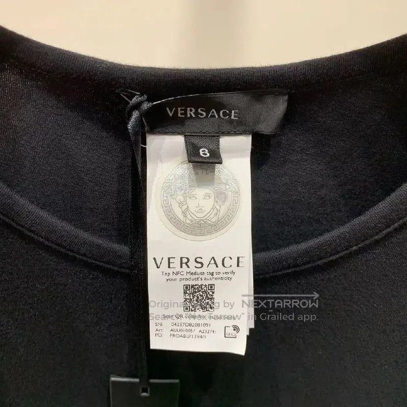Versace Versace Men's Black Cotton T-Shirt . Size US M / EU 48-50 / 2 - 3 Thumbnail
