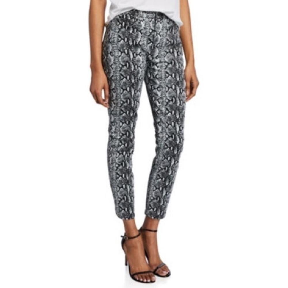 Designer Alice + Olivia Jeans Good High Rise Jeans Snake Print 27 Size 27" / US 4 / IT 40 - 2 Thumbnail