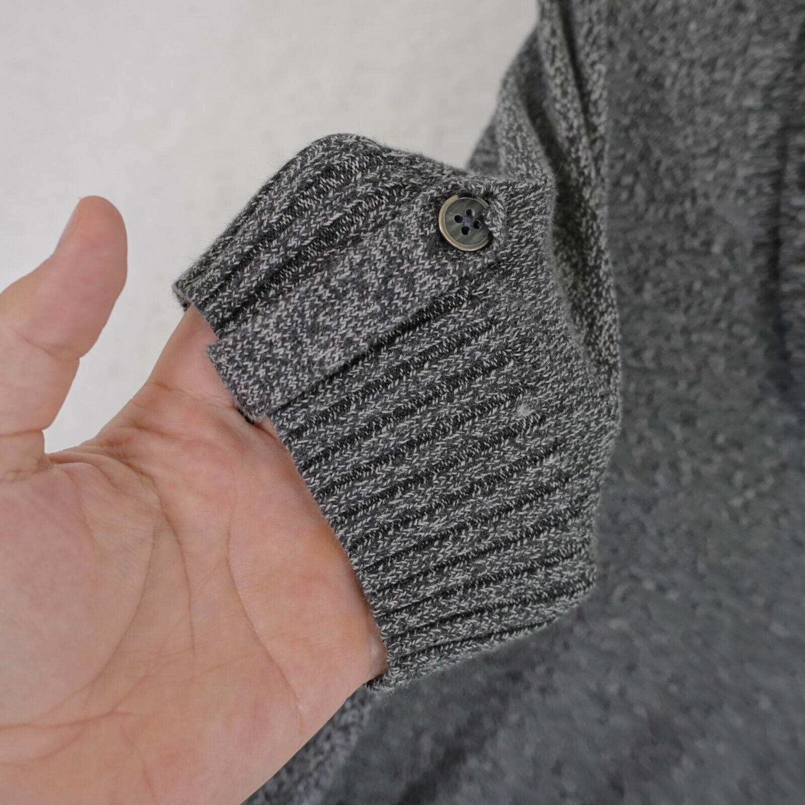 Tommy Hilfiger Tommy Hilfiger Gray Cowl Neck Short Sleeve Sweater Large Cot Size L / US 10 / IT 46 - 5 Thumbnail