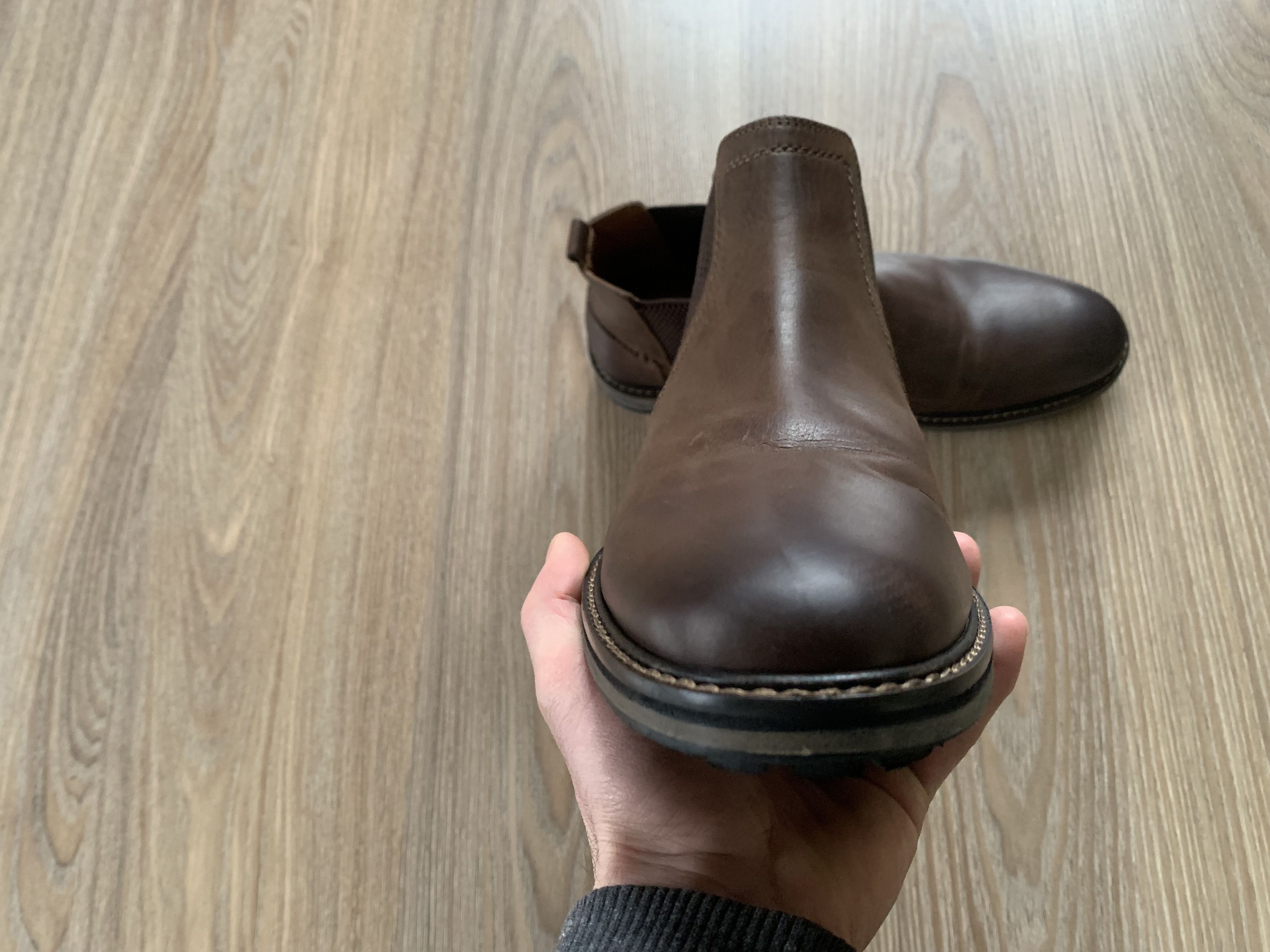 Dune London Mens Dune London Chorleys Chelsea Boots Brown Leather Size US 9 / EU 42 - 4 Thumbnail