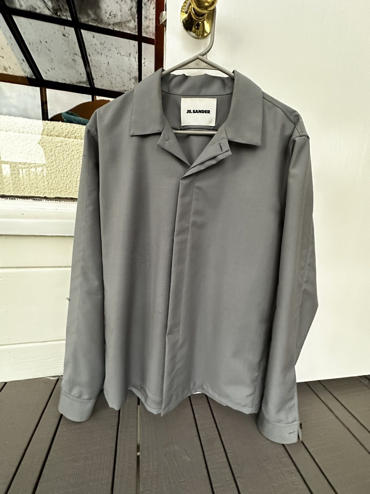 Jil Sander Virgin Wool Taren Shirt sz S Size US S / EU 44-46 / 1 - 3 Thumbnail
