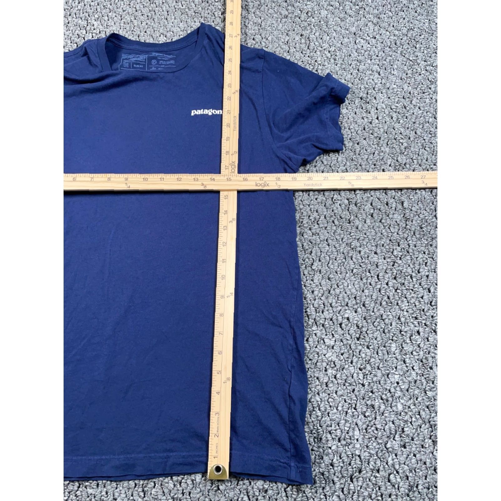 Patagonia Patagonia Slim Fit T-Shirt Adult Medium Blue Logo Print Organic Cotton Outdoors Size US M / EU 48-50 / 2 - 5 Thumbnail