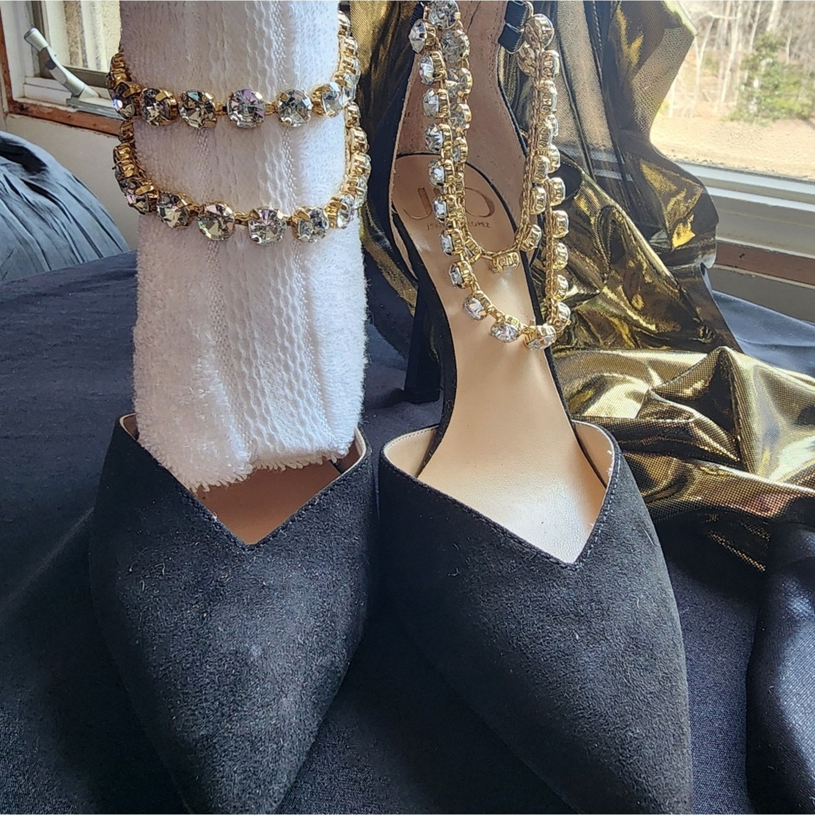 Jennifer Lopez J lo black heels Size US 6.5 / IT 36.5 - 2 Thumbnail