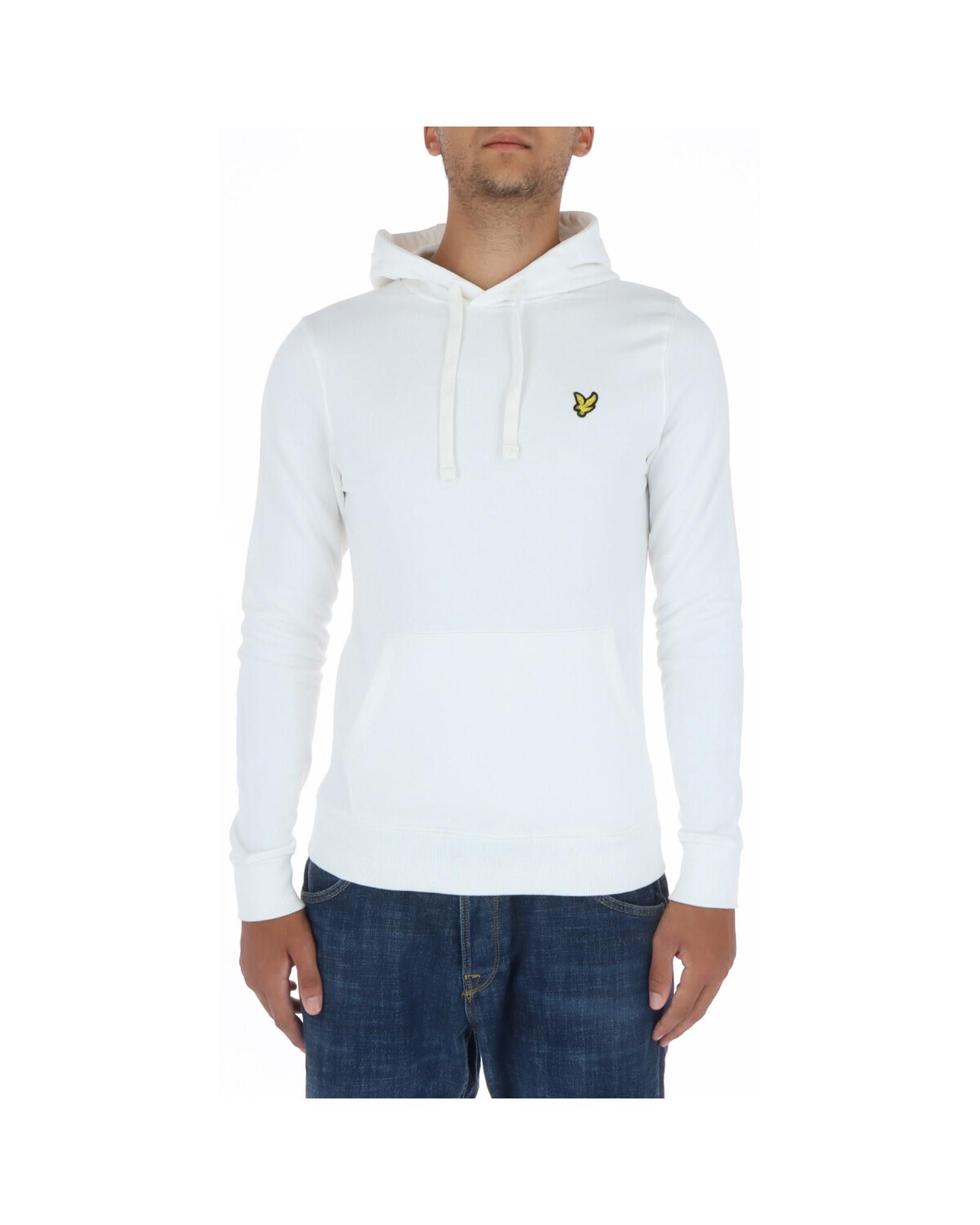 image of Lyle Scott Print Hooded Sweatshirt in White, Men's (Size XL)