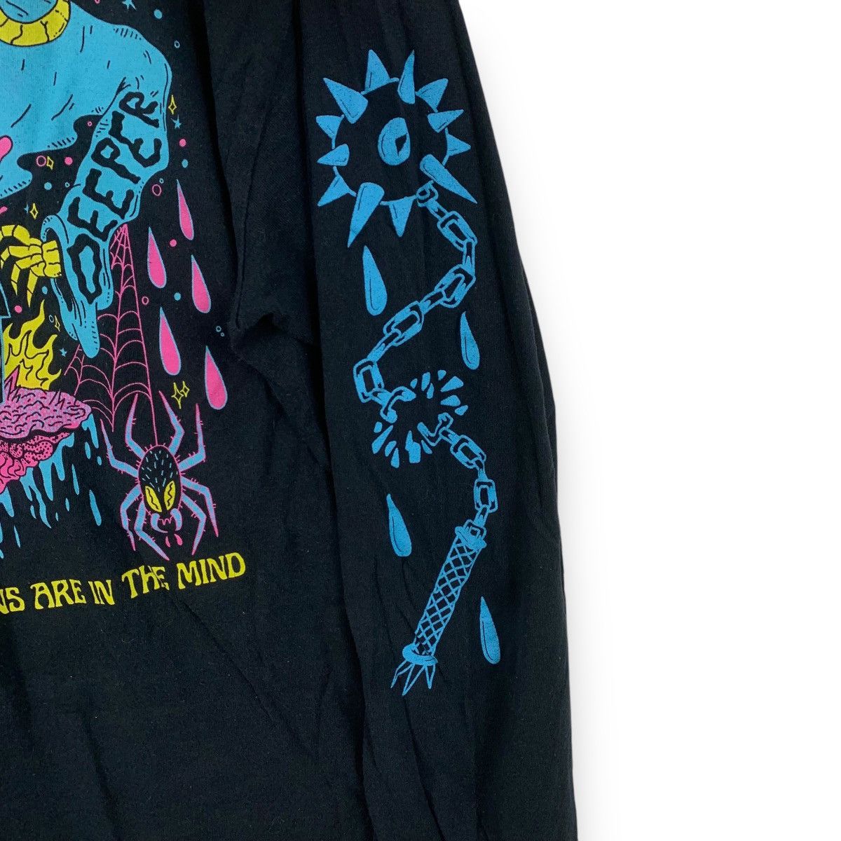 Other PSYCHEDELIC DUNGEON Graphic Long Sleeve Tee Shirt Top Size US XL / EU 56 / 4 - 3 Thumbnail