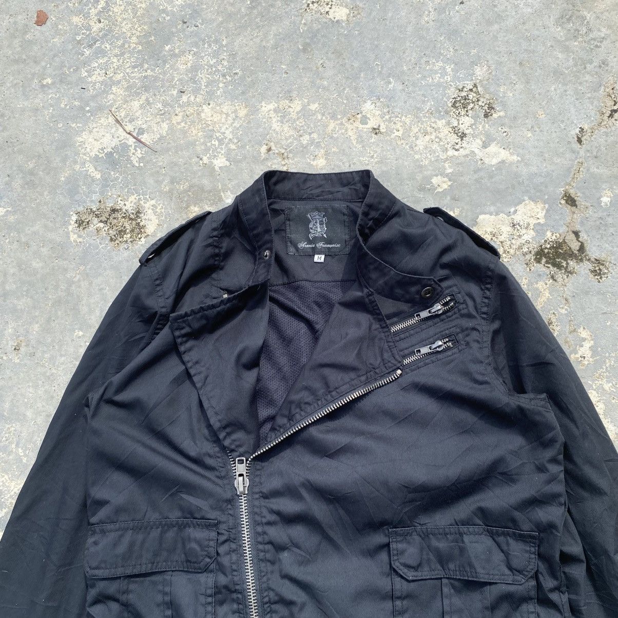 Japanese Brand aimee francaise double collar bike jacket Size US M / EU 48-50 / 2 - 3 Thumbnail