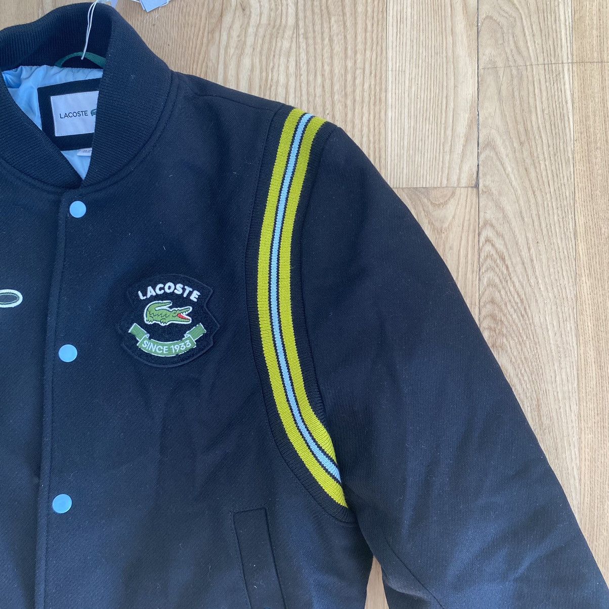 Lacoste Lacoste Varsity Letterman Wool Bomber Jacket Patch Vintage Size US M / EU 48-50 / 2 - 5 Thumbnail