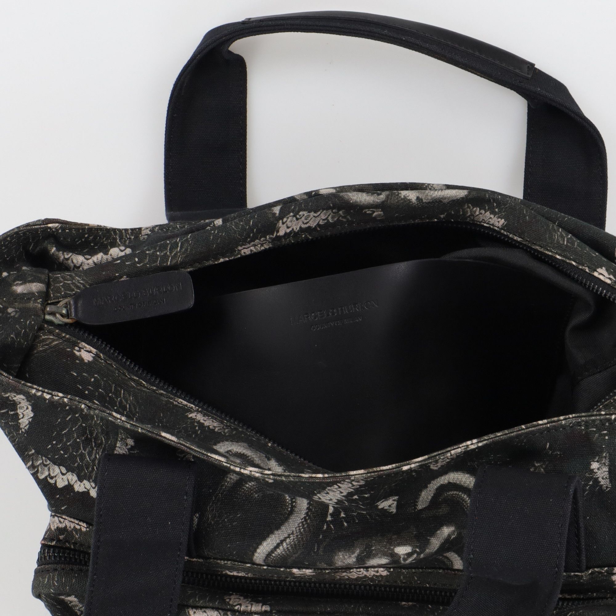 Marcelo Burlon All Over Snake Print Tote Bag Size ONE SIZE - 4 Thumbnail
