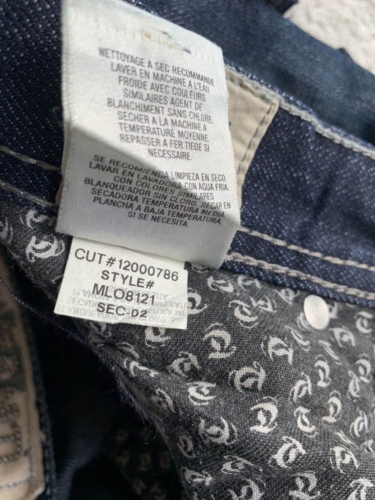 If Six Was Nine × Japanese Brand × Jean FLARE JEANS Taverniti so Jeans Punk Style Denim☠️🎌 Size US 33 - 18 Thumbnail