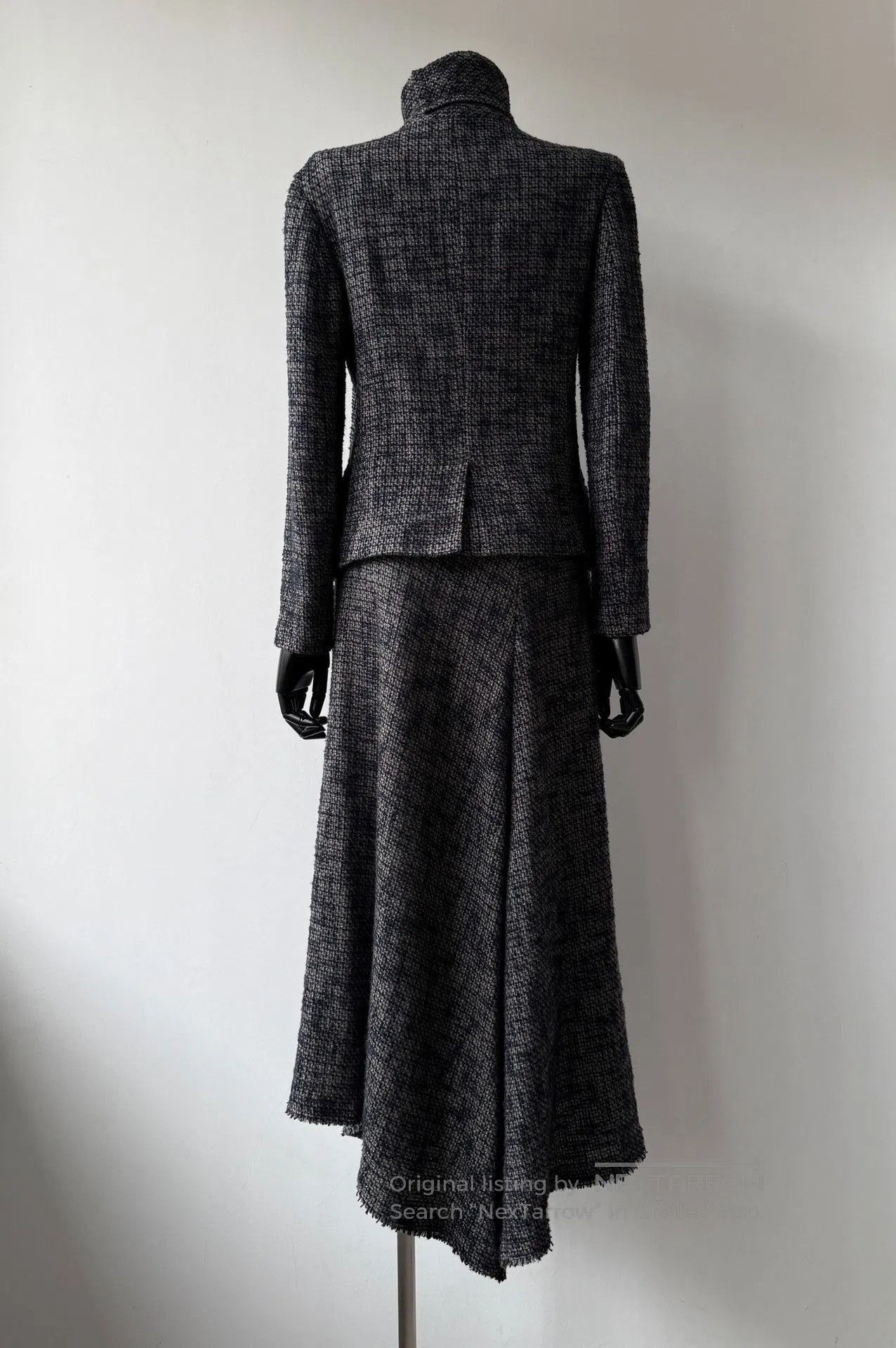 Yohji Yamamoto Yohji Yamamoto Noir 17AW Tweed Suit Dress Set. Size M / US 6-8 / IT 42-44 - 7 Thumbnail