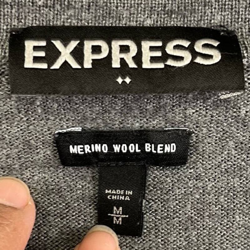 Express Express Merino Wool Blend V Neck Preppy Sweater Read NN-09 Size M / US 6-8 / IT 42-44 - 2 Thumbnail