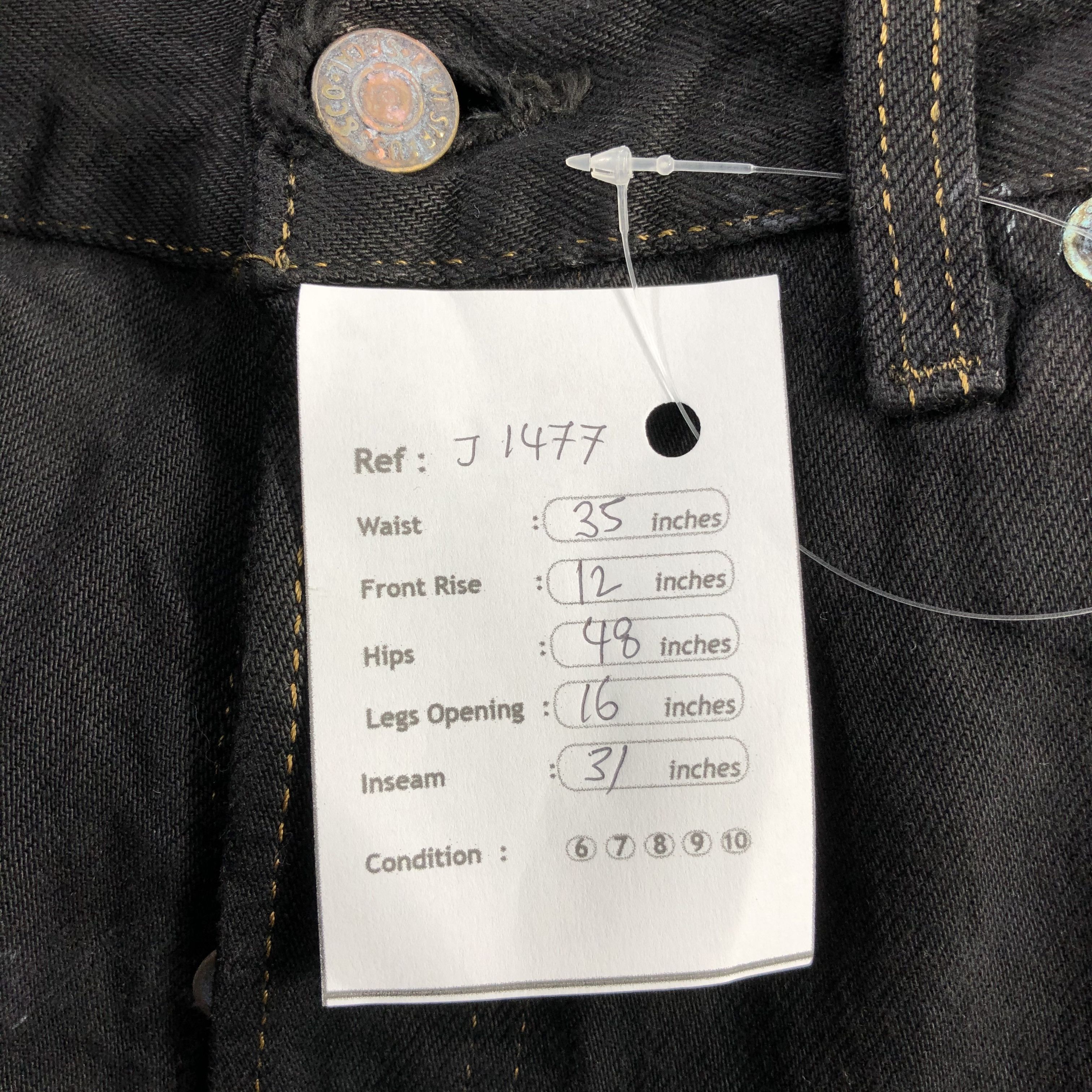 Levi's Vintage 90s Levis 501 Earth Tone Jeans-J1477 Size US 35 - 13 Thumbnail