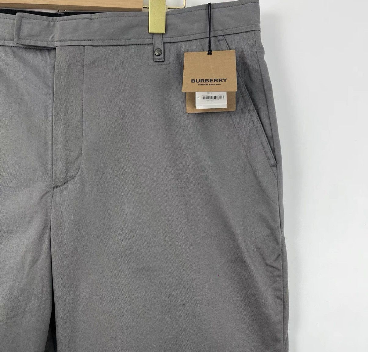 Burberry Burberry Grey Logo Embroidered Casual Pants K12 Size US 42 / EU 58 - 3 Thumbnail