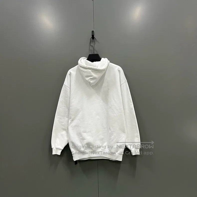 Balenciaga Balenciaga White Front Logo Printed Hoodie Size US XS / EU 42 / 0 - 2 Thumbnail