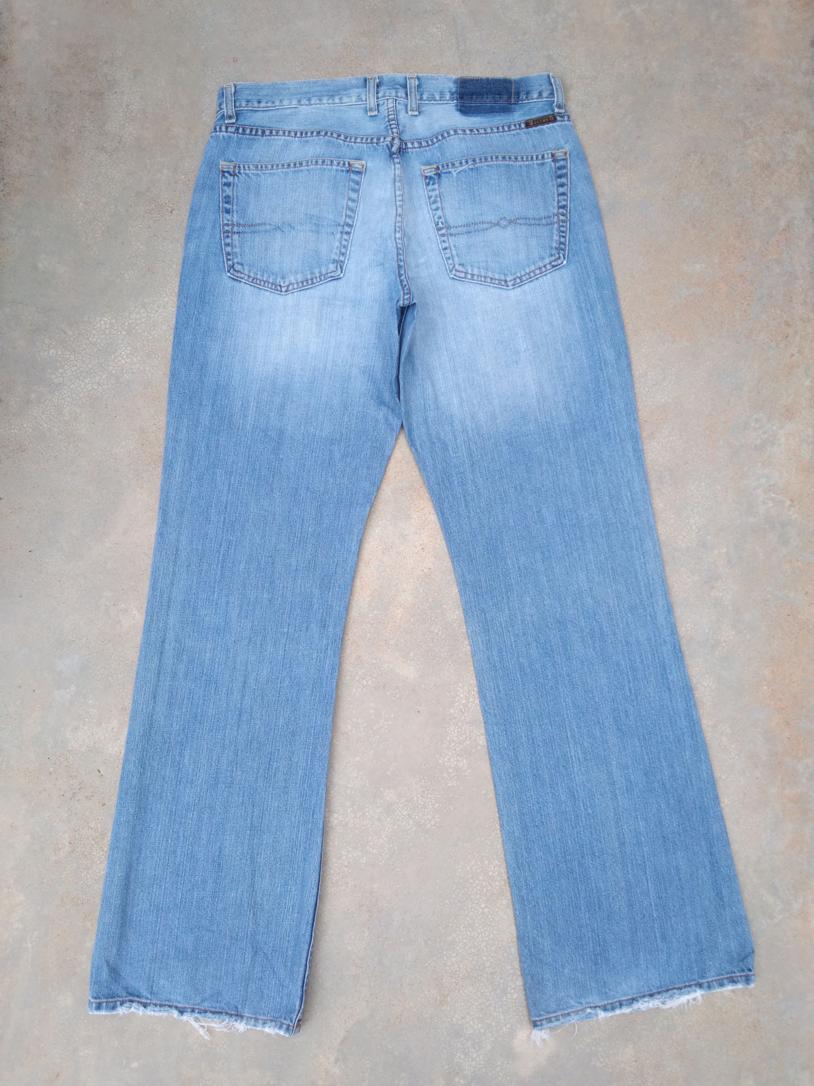 Lucky Brand Vintage Faded Blue Lucky Brand Boot Cut Flared Jeans 33x33 Size US 33 - 2 Thumbnail