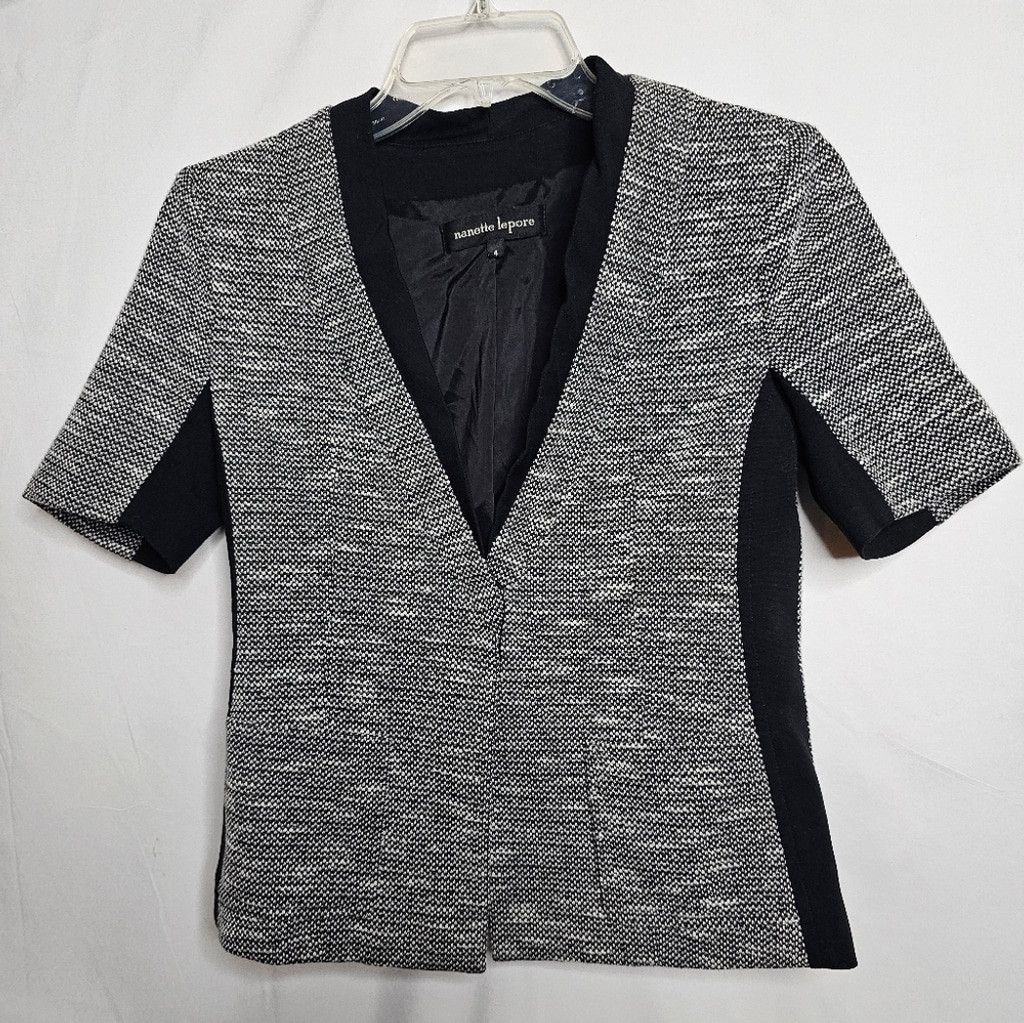 Nanette Lepore NWOT Nanette Lepore blazer skirt suit set black white sz 4 Size S / US 4 / IT 40 - 3 Thumbnail