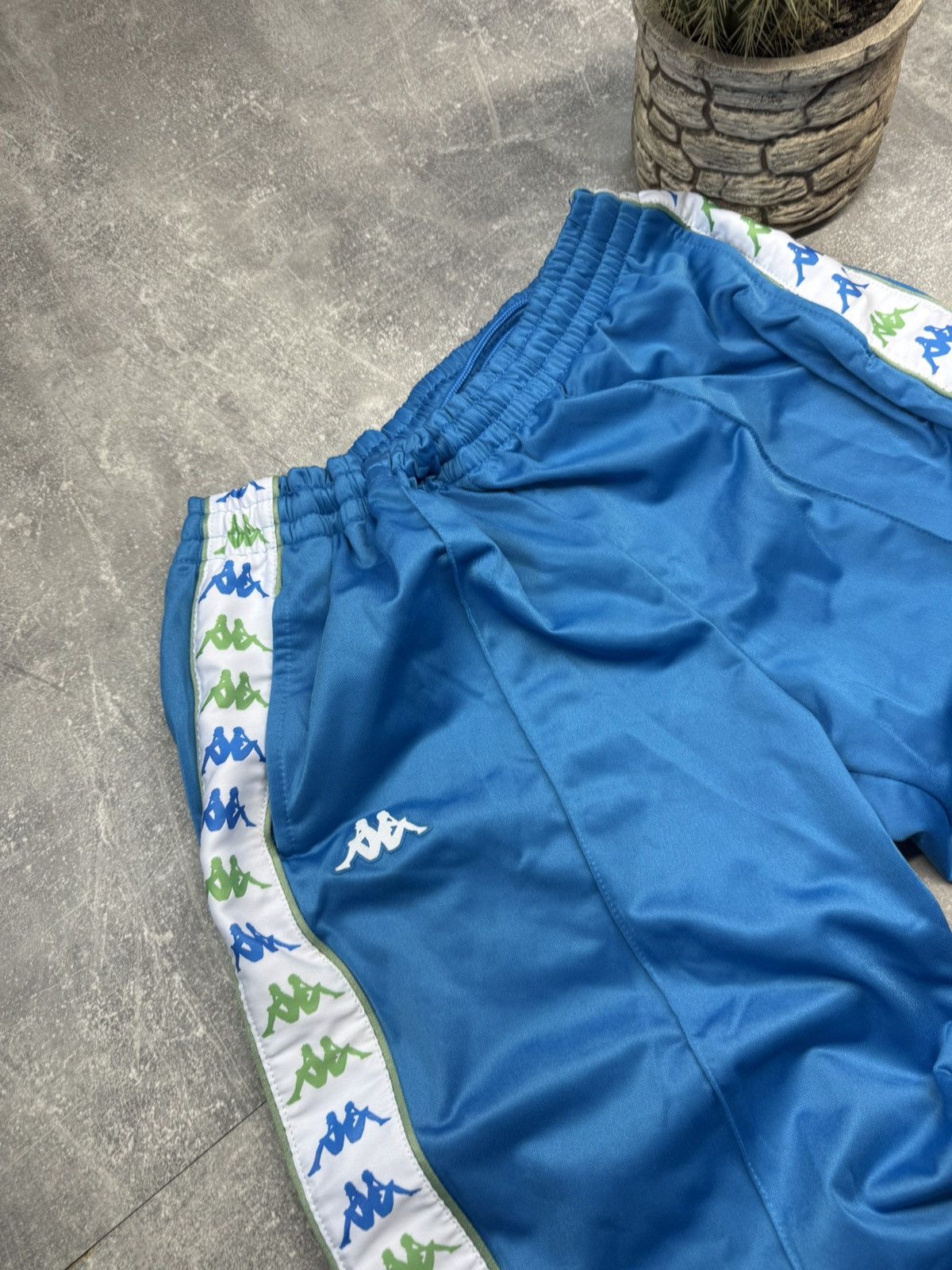 Kappa × Vintage VINTAGE KAPPA BLUE CLASSIC STRIPE TRACK PANTS Size US 33 - 9 Thumbnail