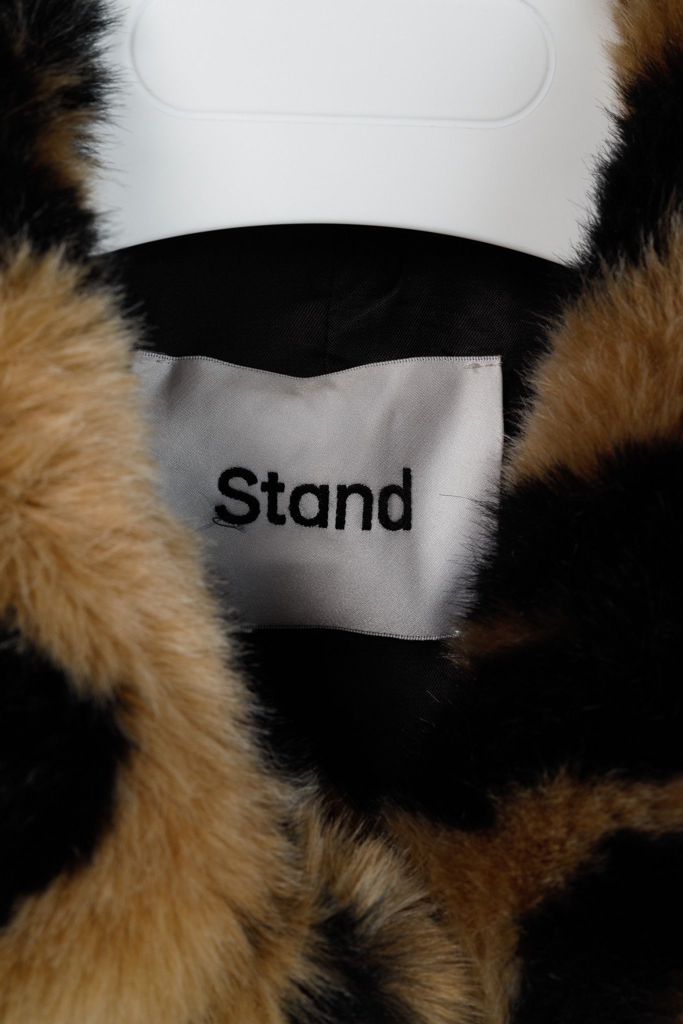 Other Stand Alexa Beige Black Leopard Faux Fur Coat Size M / US 6-8 / IT 42-44 - 7 Thumbnail