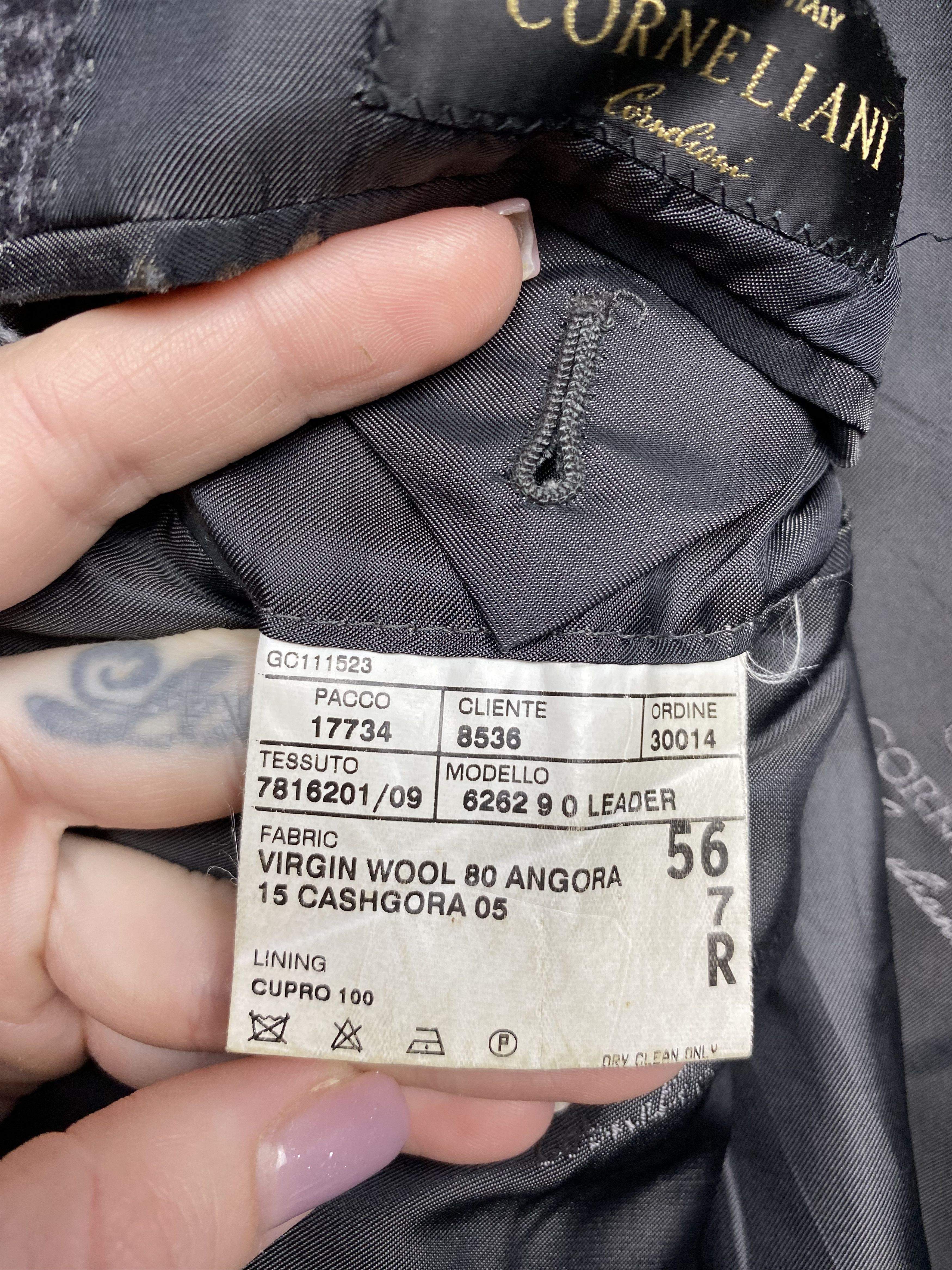Corneliani × Vintage Corneliani Vintage Mens Wool Blazer Jacket Size US XL / EU 56 / 4 - 6 Thumbnail