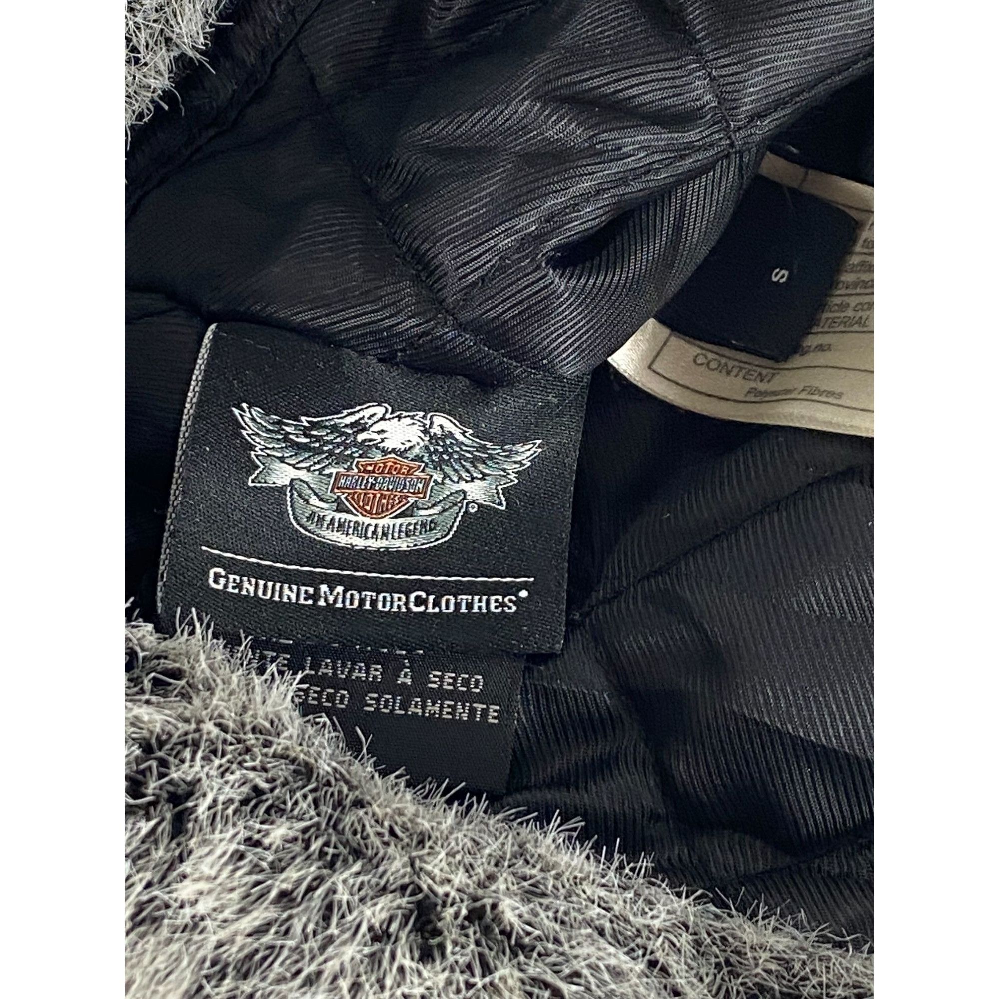 Harley Davidson Harley Davidson Aviator Style Winter Trapper Hat Black/Gray Size ONE SIZE - 6 Thumbnail