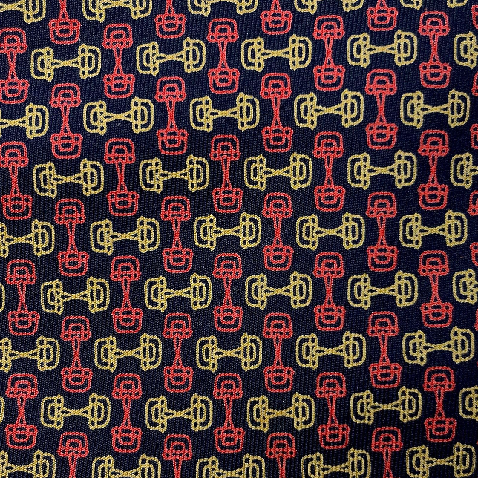 Gucci Gucci Vintage Cufflink Pattern Tie Size ONE SIZE - 3 Thumbnail