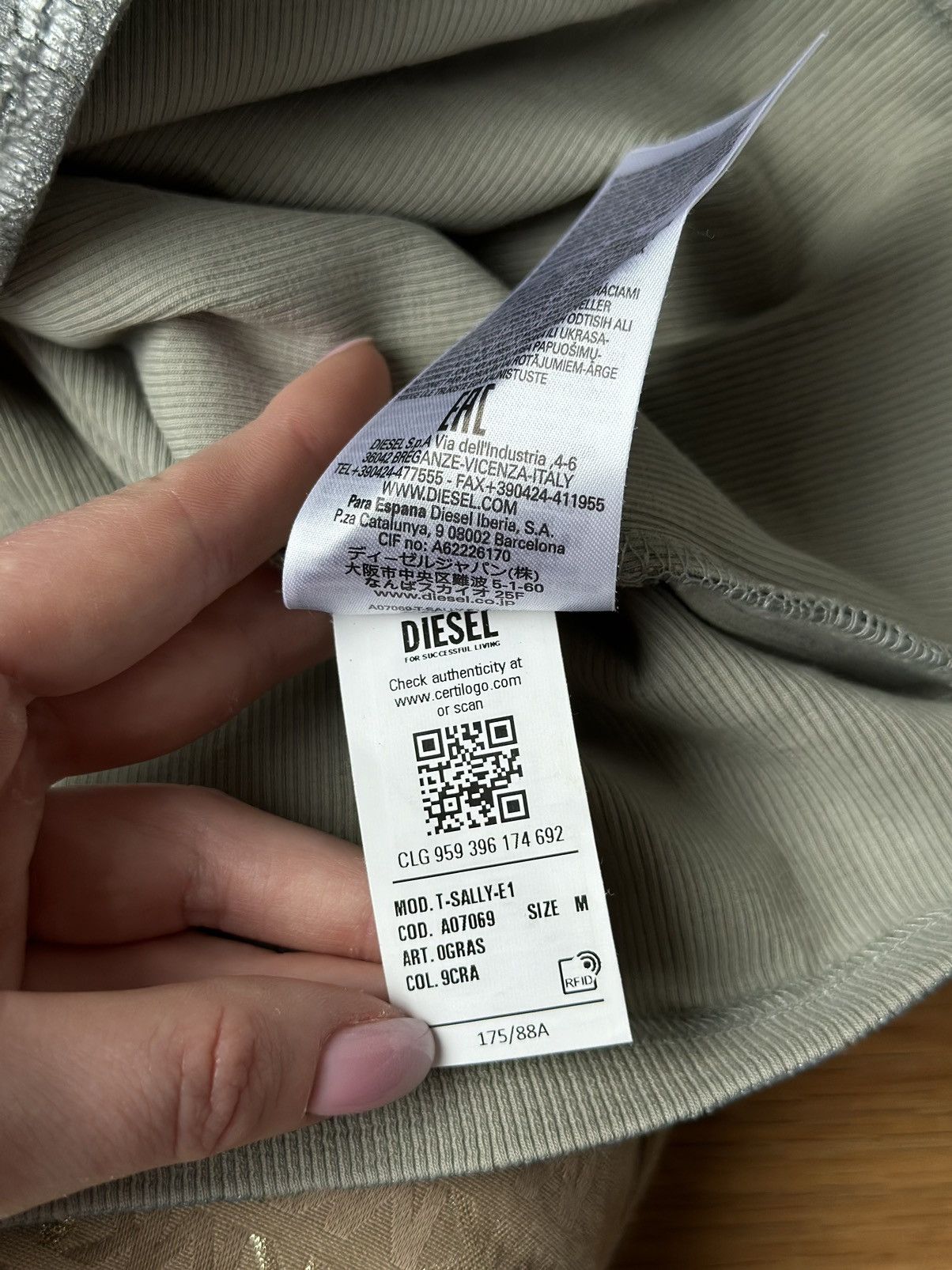 Diesel Diesel long-sleeve shirt. Size M / US 6-8 / IT 42-44 - 5 Thumbnail