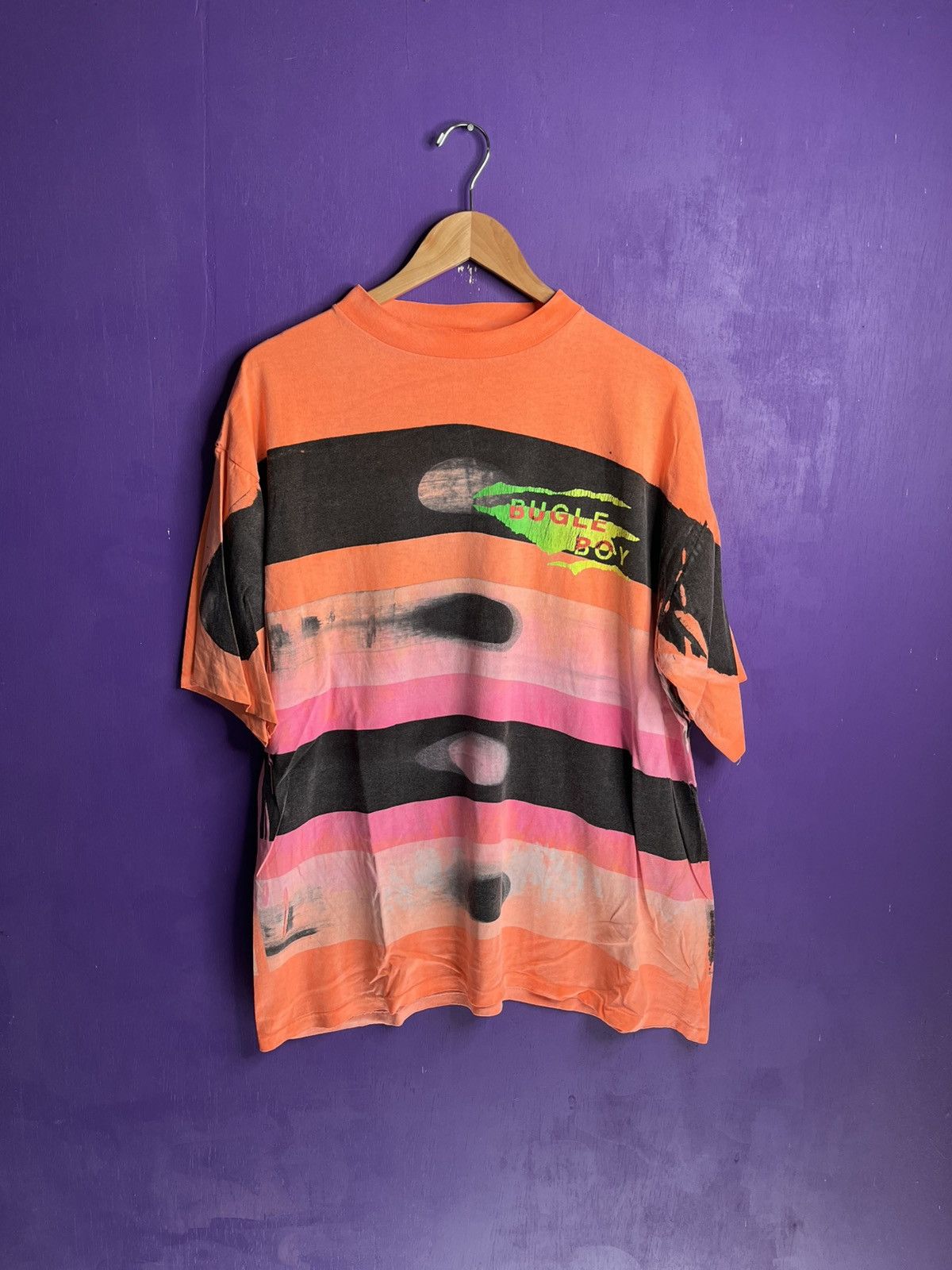 Bugle Boy × Vintage Vintage 90s Bugle boy Saturns moons/rings t-shirt Size US XL / EU 56 / 4 - 1 Thumbnail