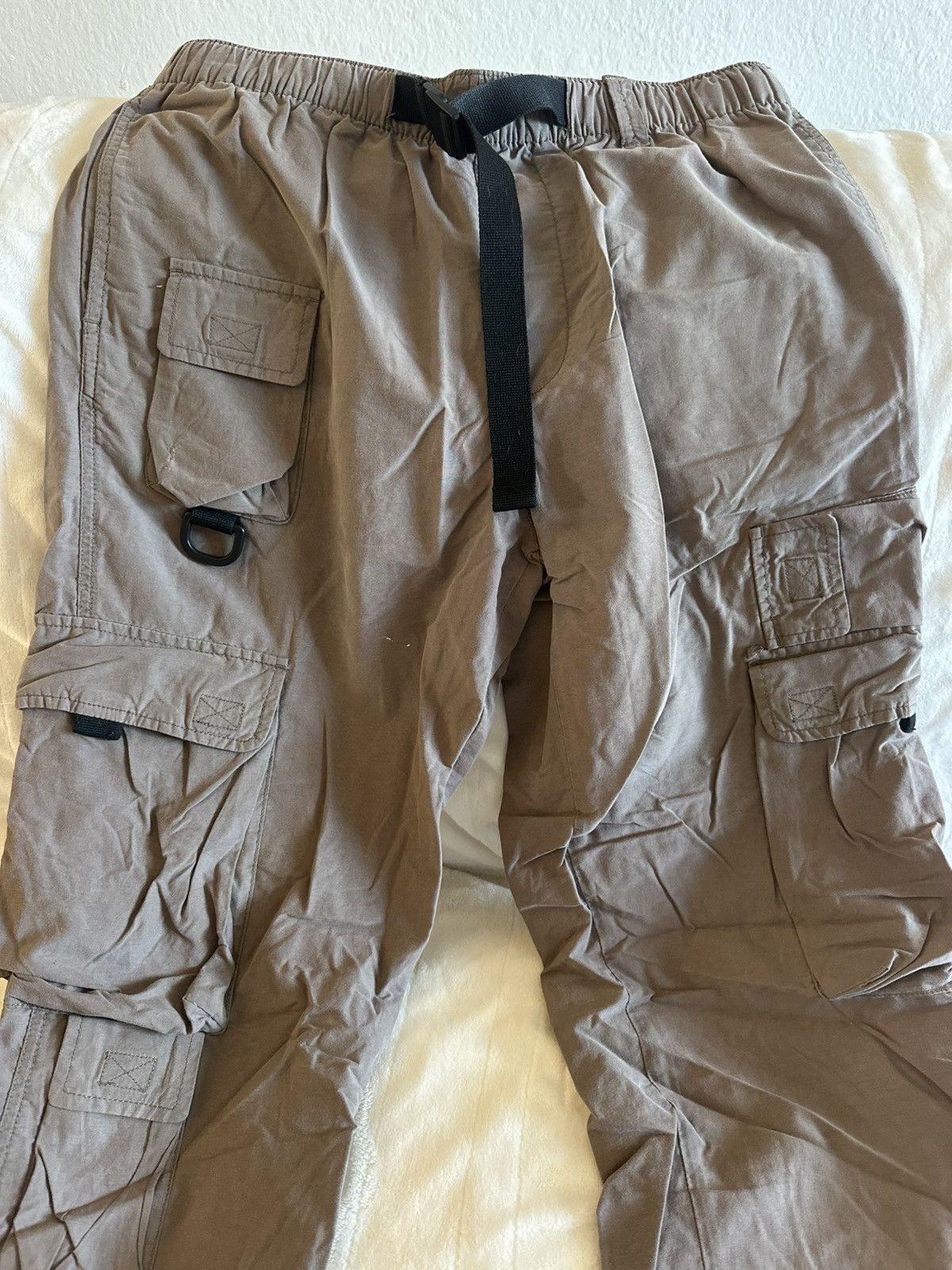 Urban Outfitters Urban Outfitters Grey Tan Jogger Tactical Pants with Pockets Size US 32 / EU 48 - 7 Thumbnail