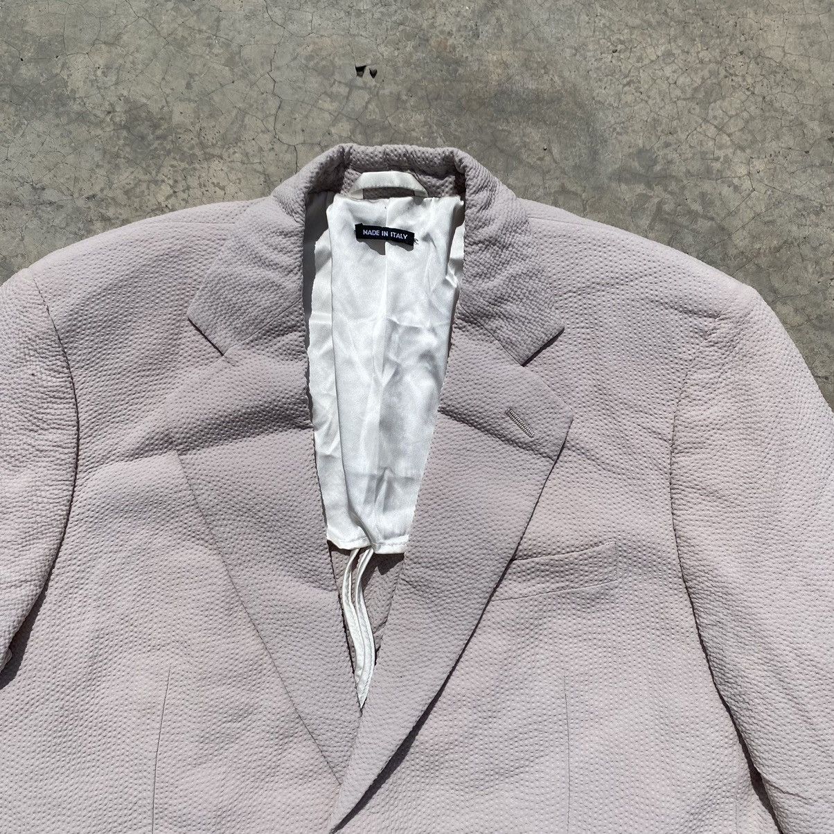 Giorgio Armani Giorgio Armani Pink Textured Blazer – Made in Italy Size L / US 10 / IT 46 - 3 Thumbnail