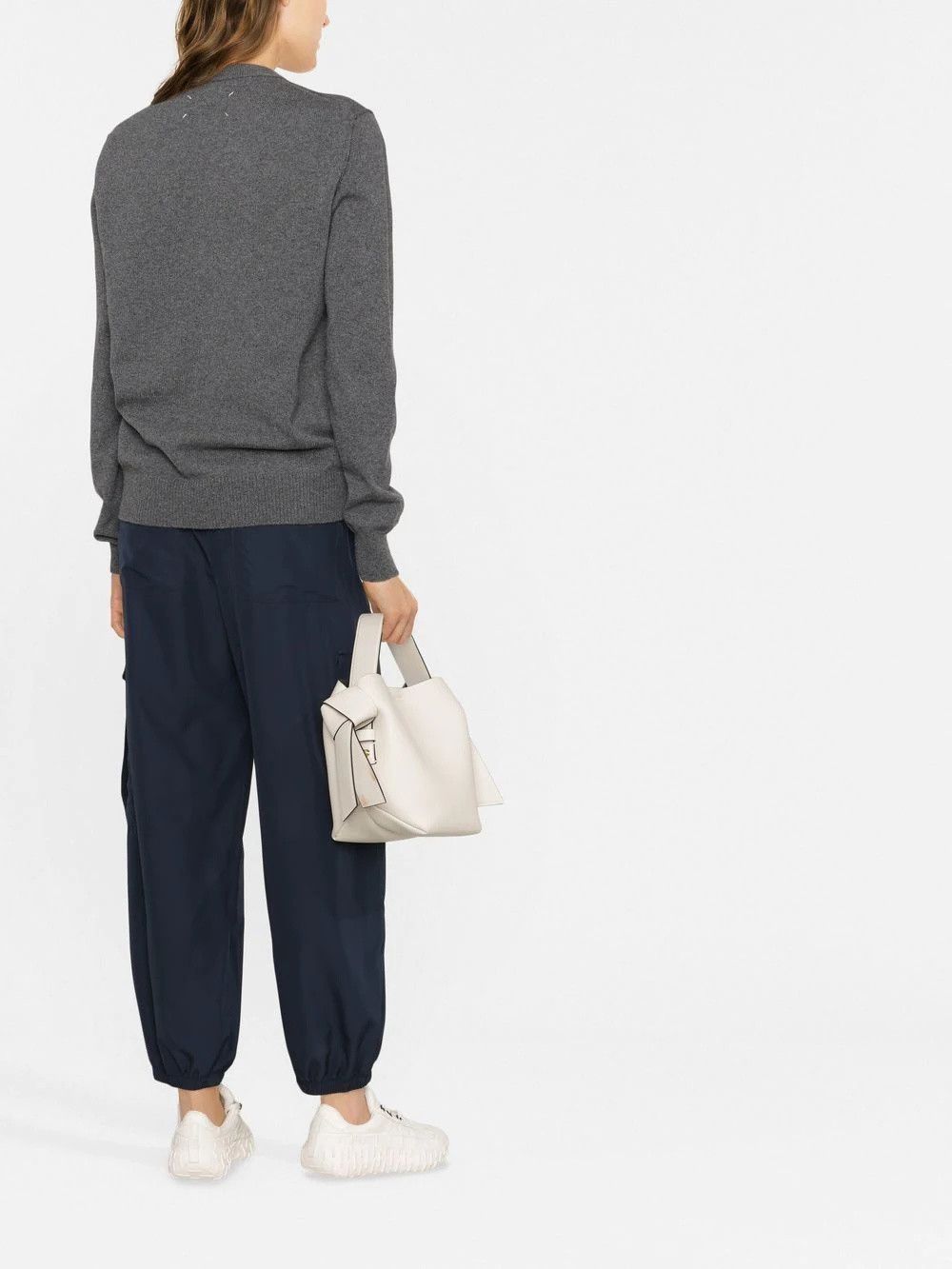 Maison Margiela o1y0625 Cashmere Blend Sweater in Dark Gray Size L / US 10 / IT 46 - 4 Thumbnail