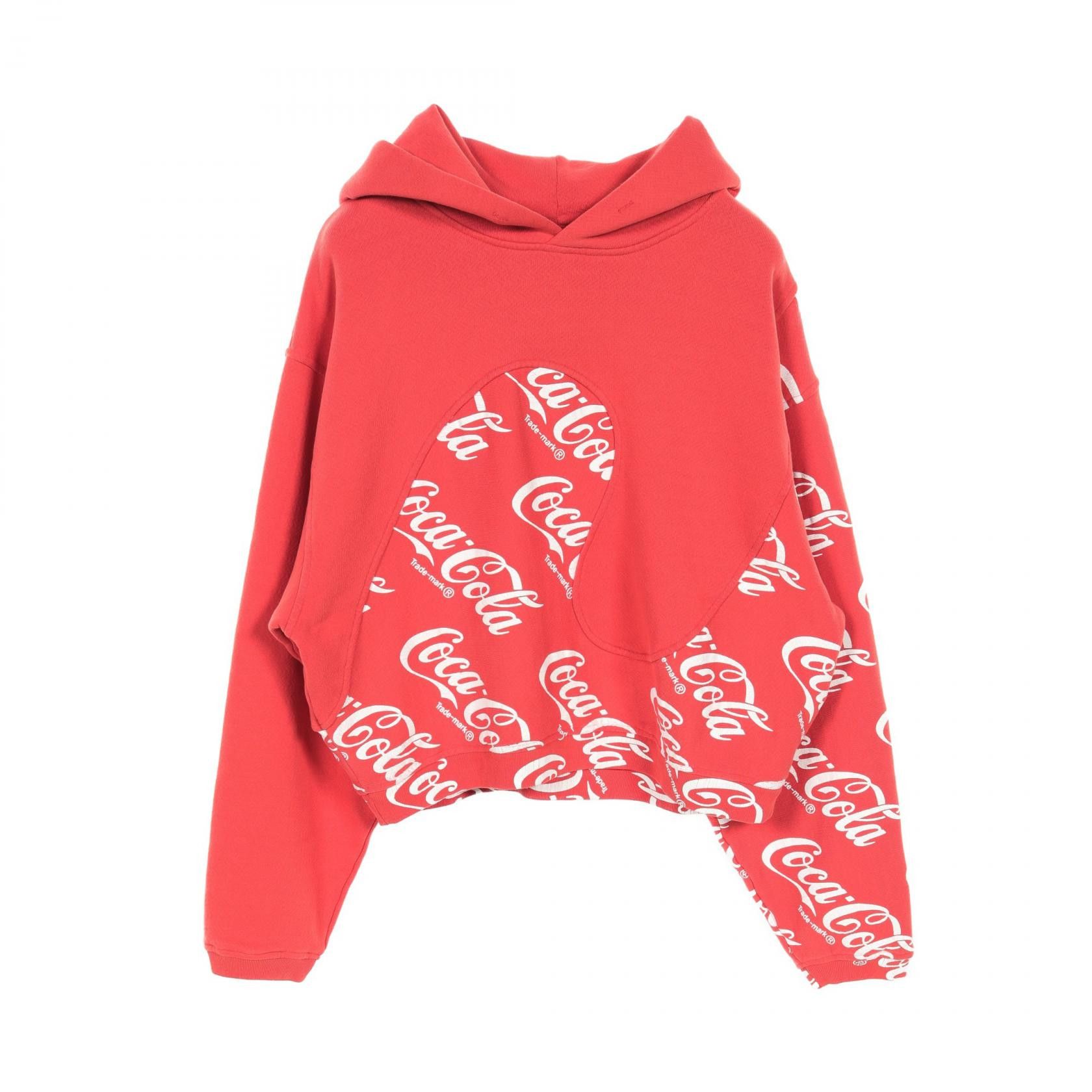 Other Other ERL COCA COLA SWIRL HOODIE KNIT Cotton Hoodie Cotton Sweatshirts & Hoodies DUTY FREE for USA Size ONE SIZE - 1 Thumbnail