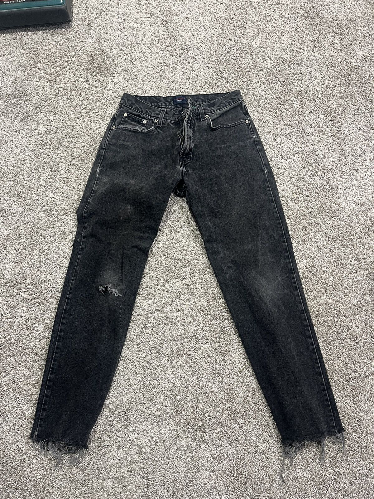 Tommy Hilfiger × Vintage Distressed Black Tommy Hilfiger Denim Size US 30 / EU 46 - 1 Thumbnail