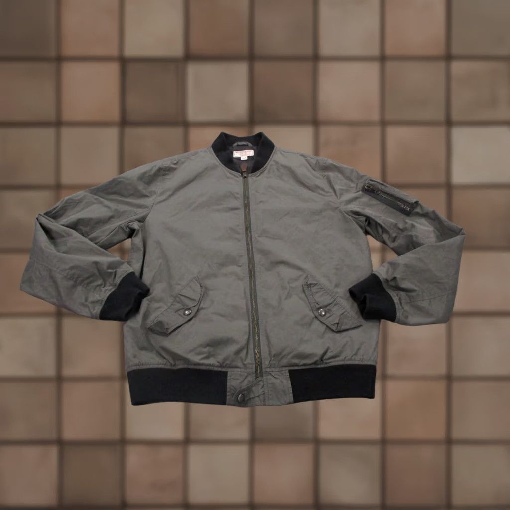 Wallace & Barnes Wallace & Barnes Jacket Mens MT Gray Nylon Athletic Sweater Bomber Sport Outdoors Size US M / EU 48-50 / 2 - 1 Thumbnail