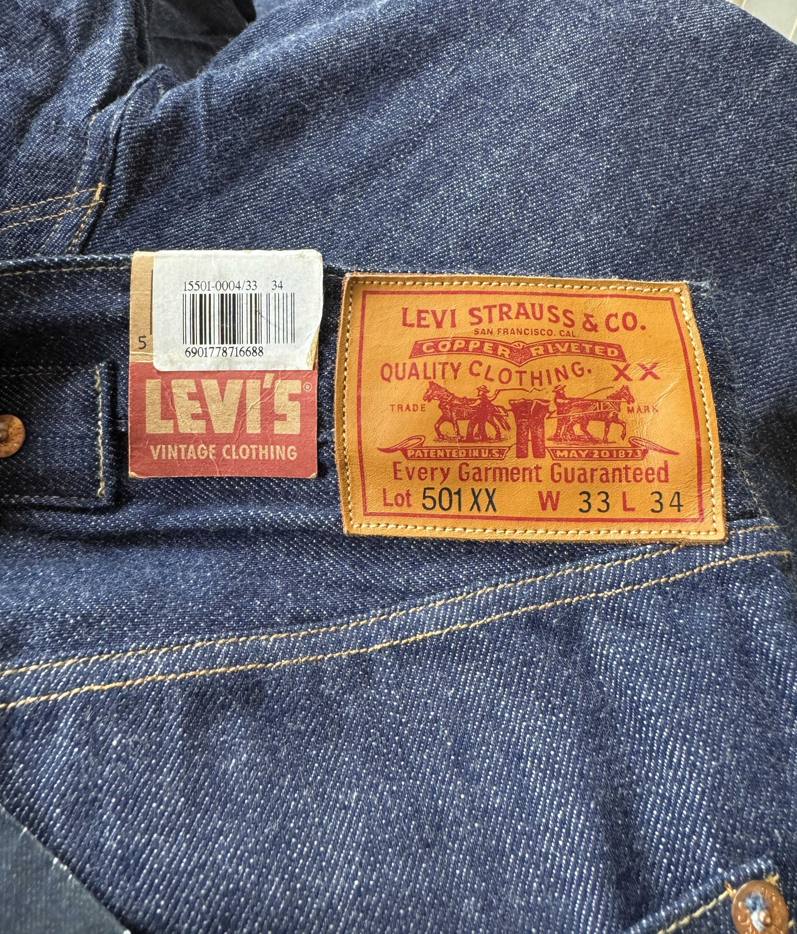 Levi's LEVIS BIG E LOT 501 XX SELVEDGE JEANS Size US 33 - 6 Thumbnail