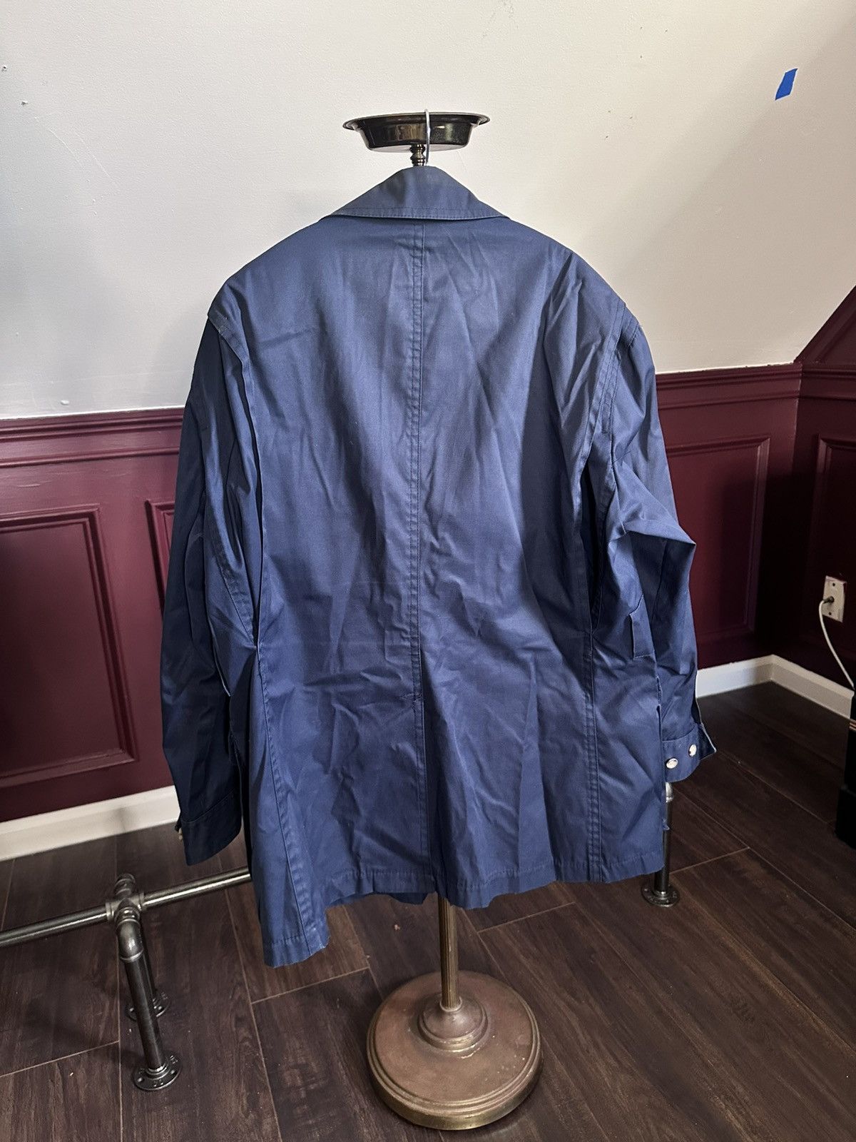 Gant Vintage navy blue fishermans rain jacket duster cargo Size US L / EU 52-54 / 3 - 7 Thumbnail