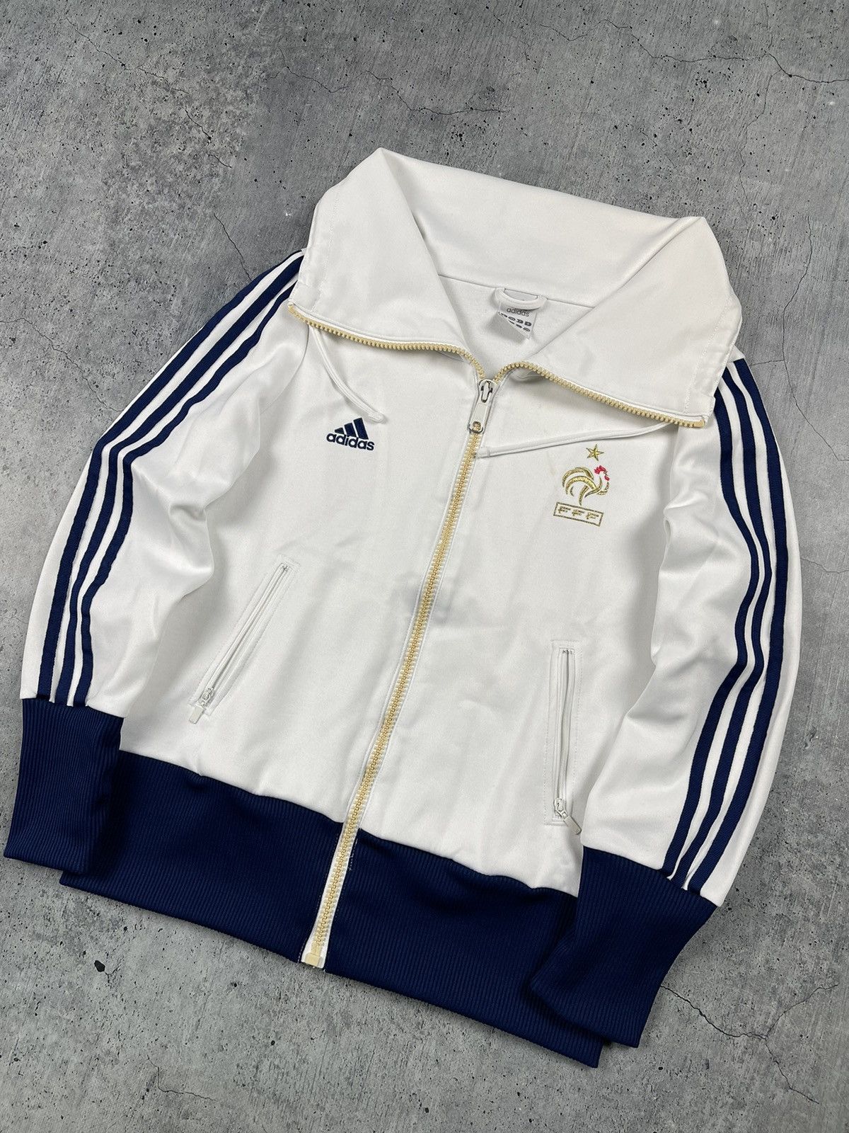 Adidas × Vintage Vintage Adidas 2008 France National Football Team Jacket Size US M / EU 48-50 / 2 - 3 Thumbnail
