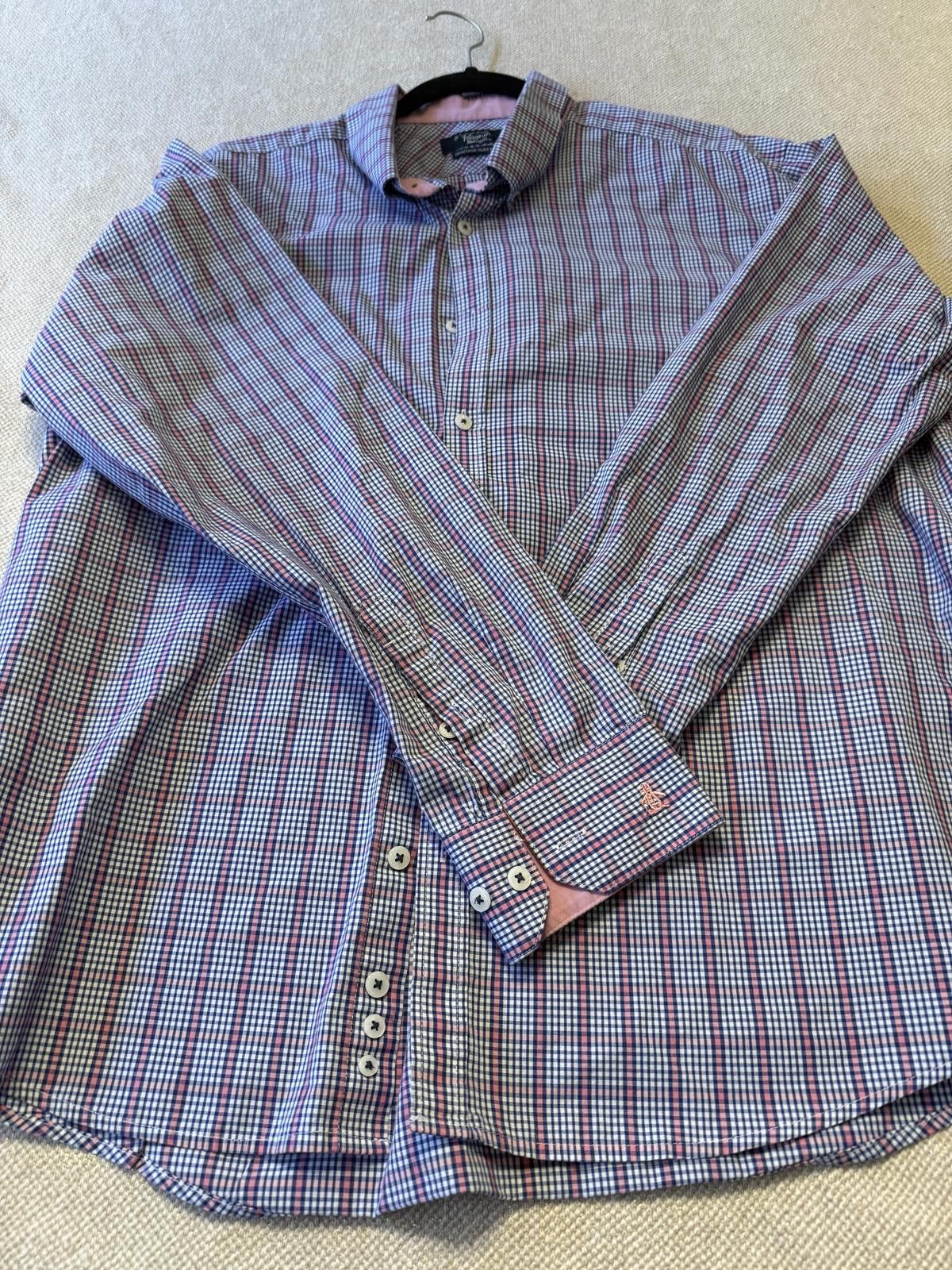 Original Penguin Original Penguin Heritage Slim Fit Checkered Dress Shirt Size US XL / EU 56 / 4 - 1 Thumbnail