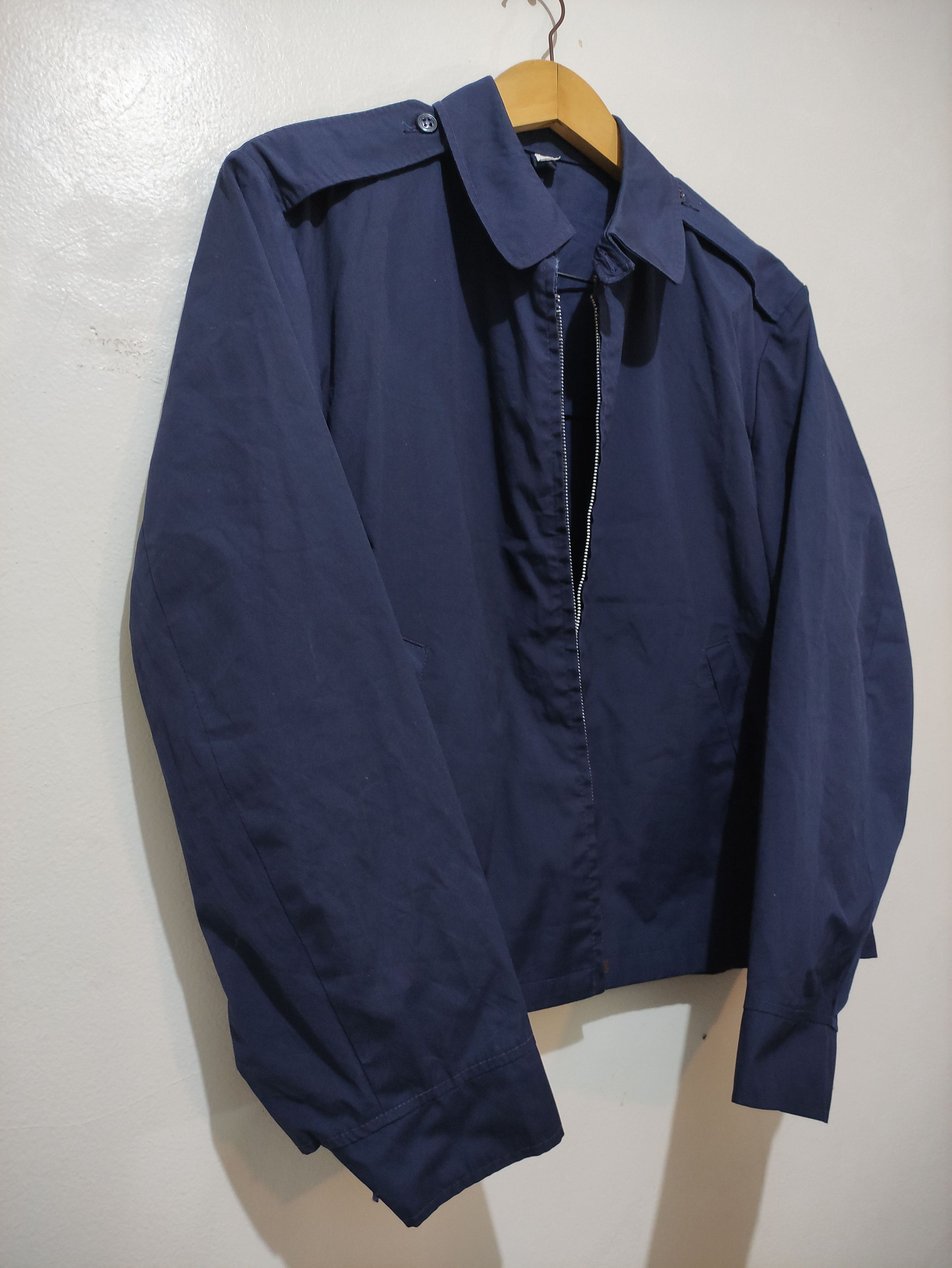 Vintage 60s USAF Air Force Military Lightweight Jacket Navy Size US L / EU 52-54 / 3 - 6 Thumbnail