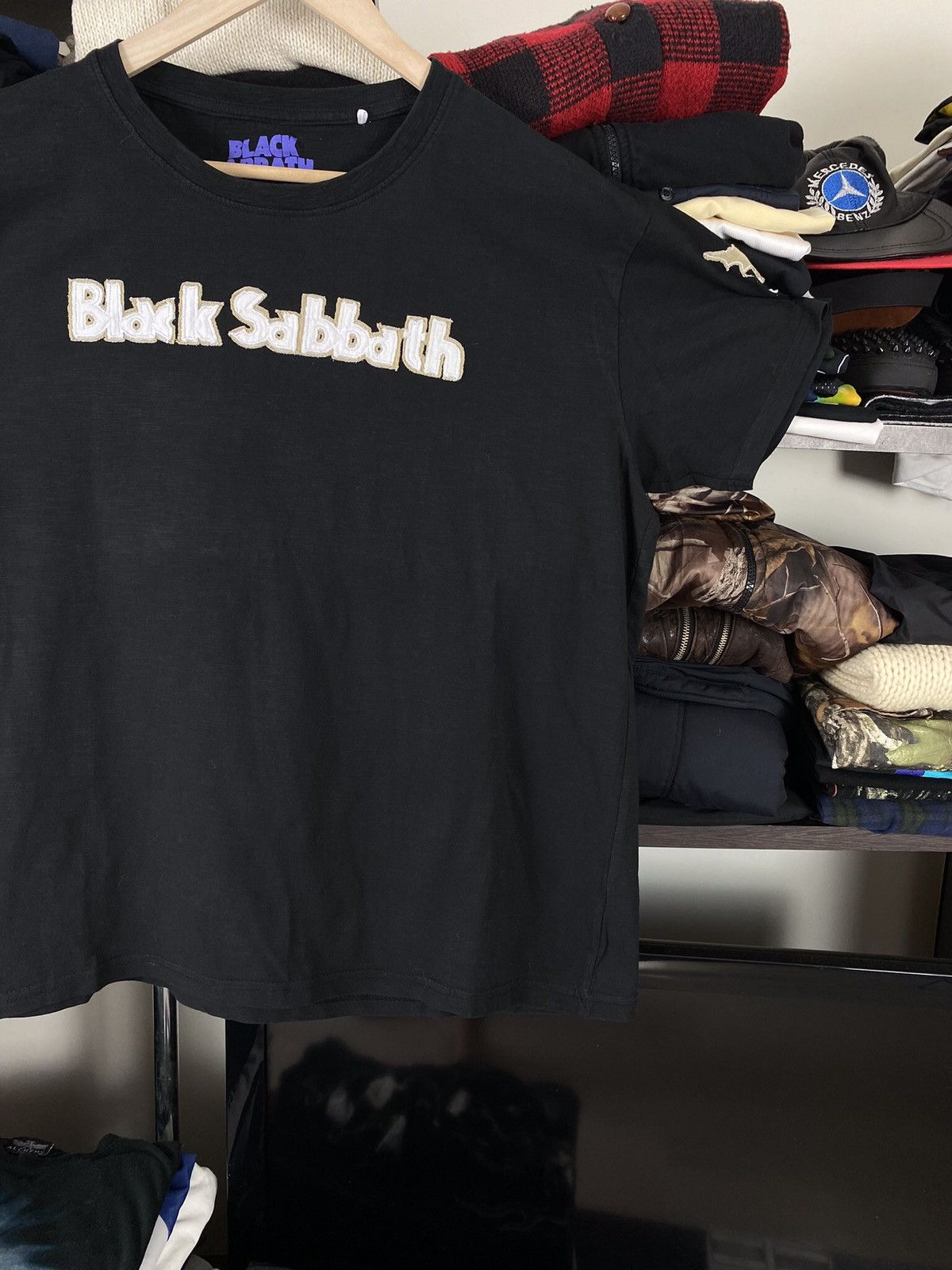 Band Tees × Vintage Vintage Black Sabbath Logo Tee Size US XL / EU 56 / 4 - 4 Thumbnail