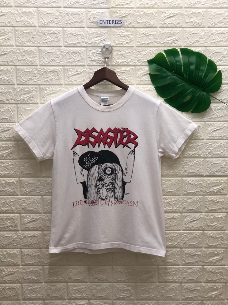 Vintage DISASTER the bite of sarcasm japan band thrash Size US M / EU 48-50 / 2 - 1 Thumbnail