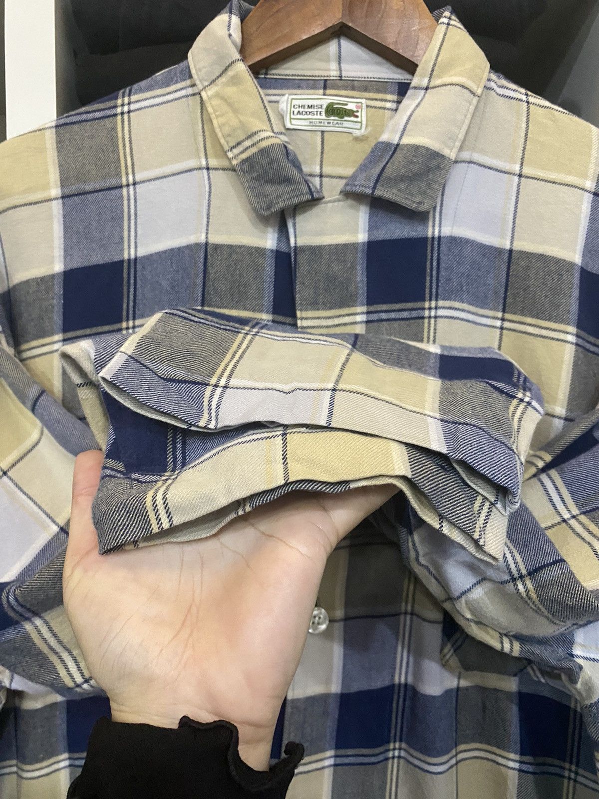 Flannel × Lacoste × Vintage Vintage Chemise Lacoste Nightwear Size US L / EU 52-54 / 3 - 9 Thumbnail