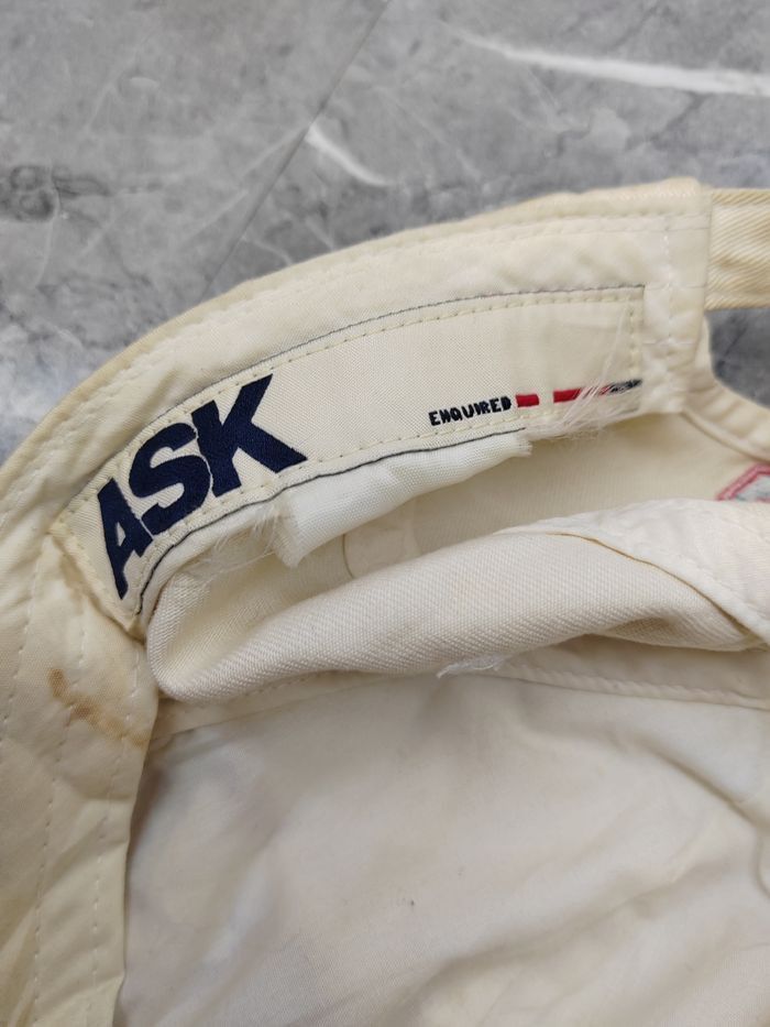 Japanese Brand Vintage ASK Distressed Style Cap Hat Size ONE SIZE - 5 Thumbnail